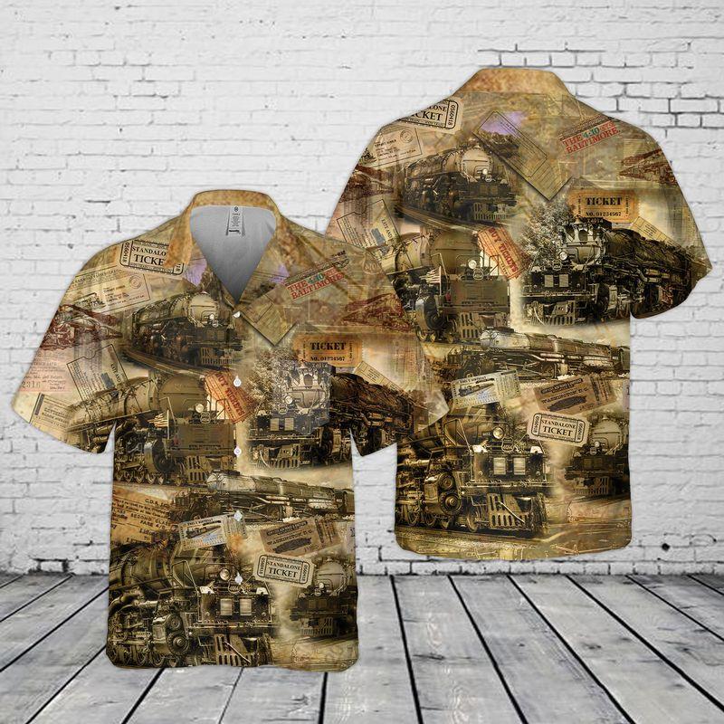 Union Pacific Big Boy Aop Hawaiian Shirt Pre11134 Union Pacific Big Boy Aop Hawaiian Shirt Pre11134