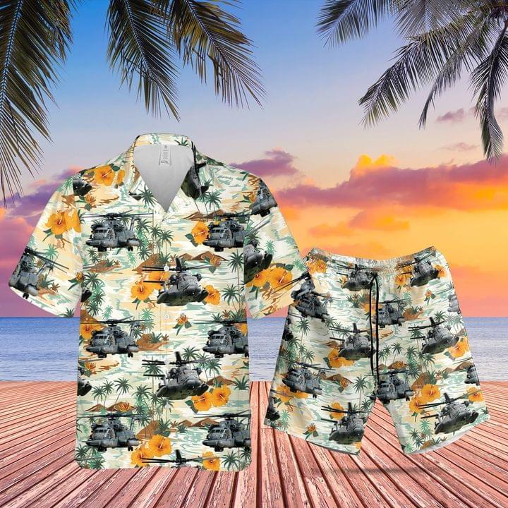 Us Air Force Sikorsky Mh-53 Pave Low Set Hawaiian Shirt Pre10084