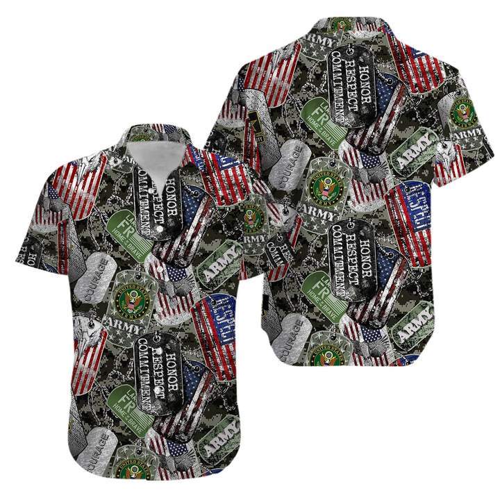 Us Air Force Veteran Dog Tags Army Hawaiian Shirt Pre12083