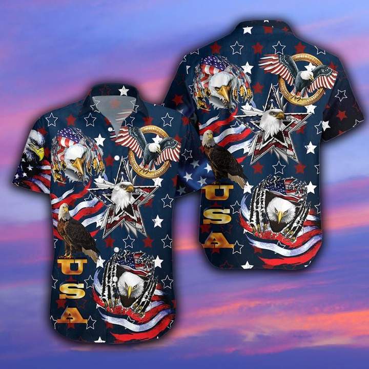Usa Eagle Patriotism Hawaiian Shirt Pre12091 Usa Eagle Patriotism Hawaiian Shirt Pre12091