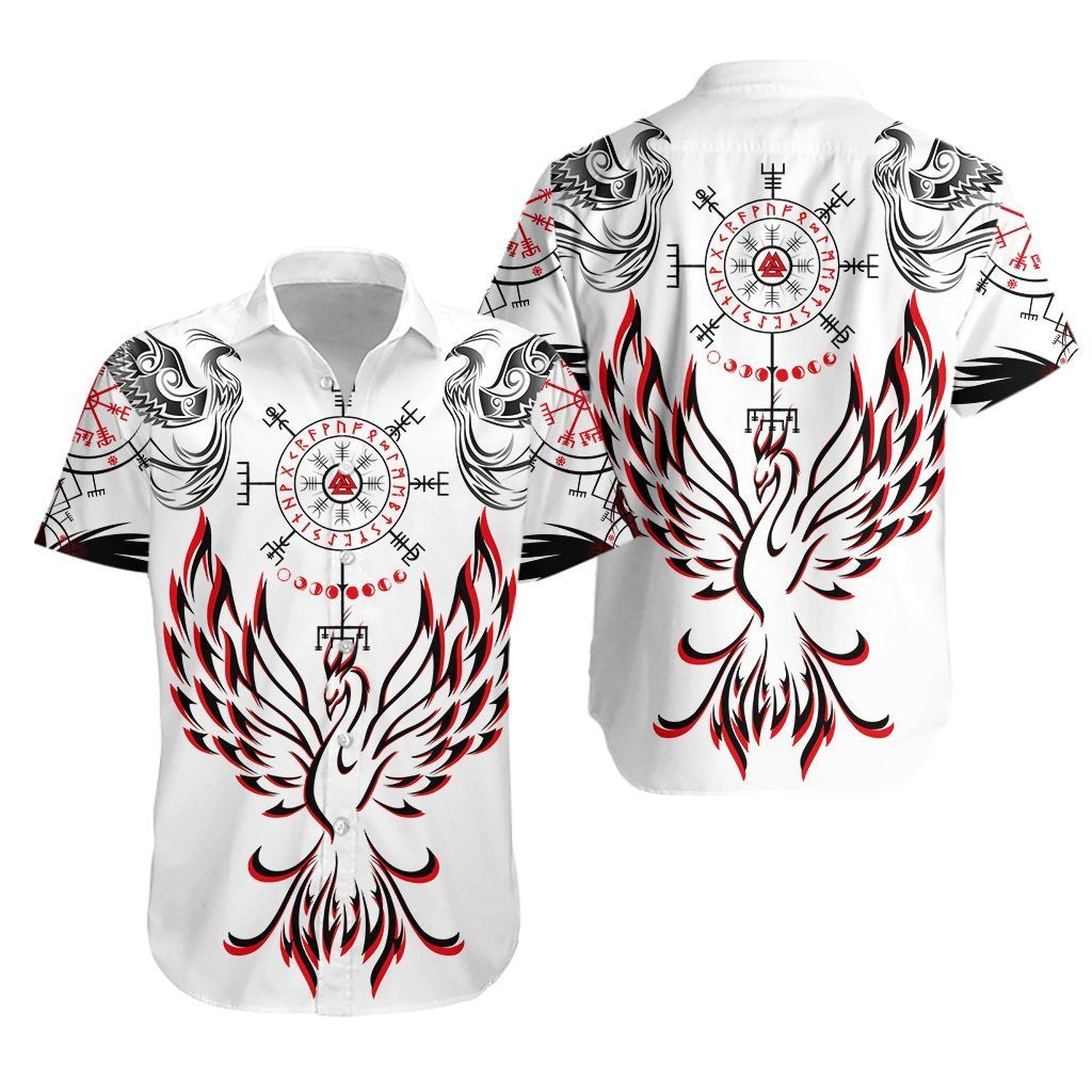 Viking Phoenix Vegvisir Hawaiian Shirt Pre12095 Viking Phoenix Vegvisir Hawaiian Shirt Pre12095
