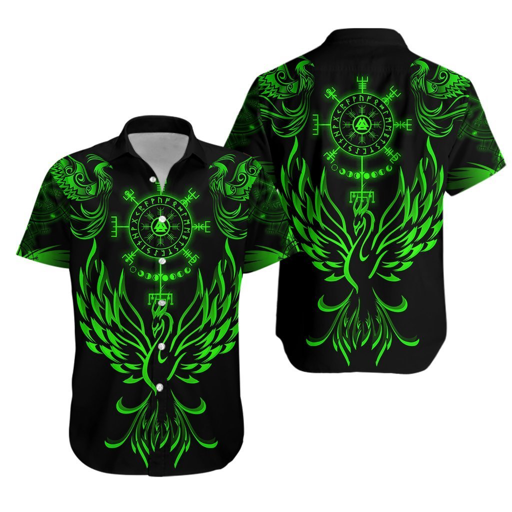 Viking Phoenix Vegvisir Hawaiian Shirt Pre12096 Viking Phoenix Vegvisir Hawaiian Shirt Pre12096
