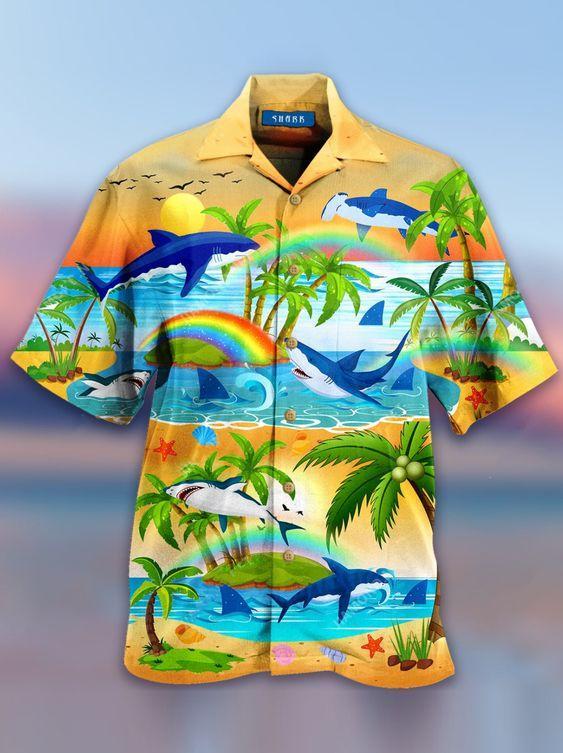 Vintage Coconut Tree Hawaiian Shirt Pre12147