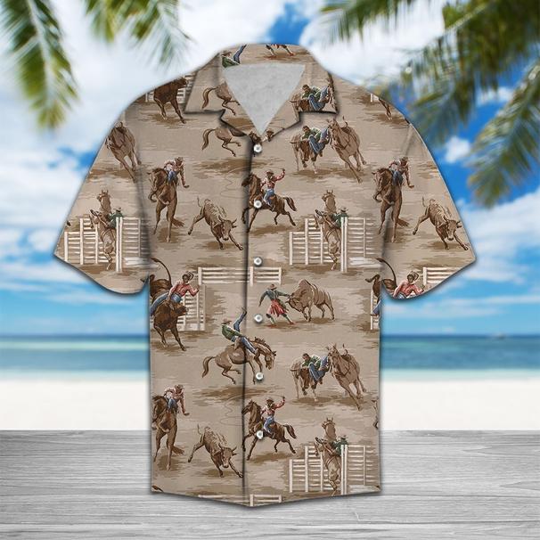 Vintage Rodeo Hawaiian Shirt Pre10630 Vintage Rodeo Hawaiian Shirt Pre10630