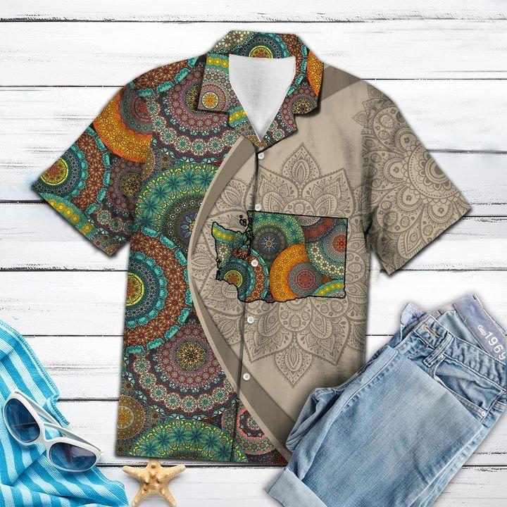 Washington Mandala Hawaiian Shirt Pre12023