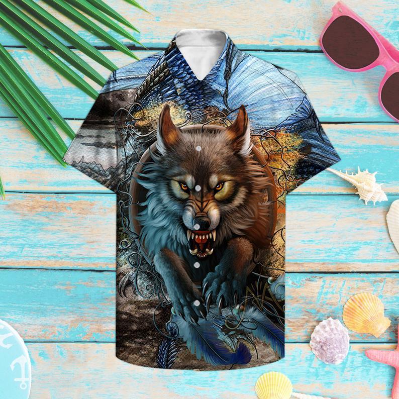Wolf Hawaiian Shirt Pre11107 Wolf Hawaiian Shirt Pre11107