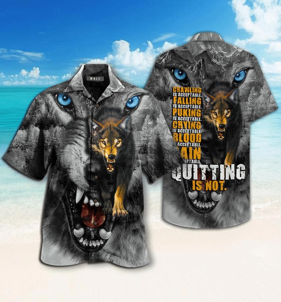 Wolf Quitting Is Not Hawaiian Shirt Pre12054 Wolf Quitting Is Not Hawaiian Shirt Pre12054