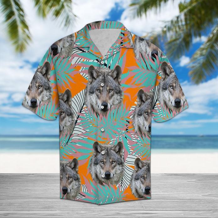 Wolf Tropical Hawaiian Shirt Pre10465 Wolf Tropical Hawaiian Shirt Pre10465