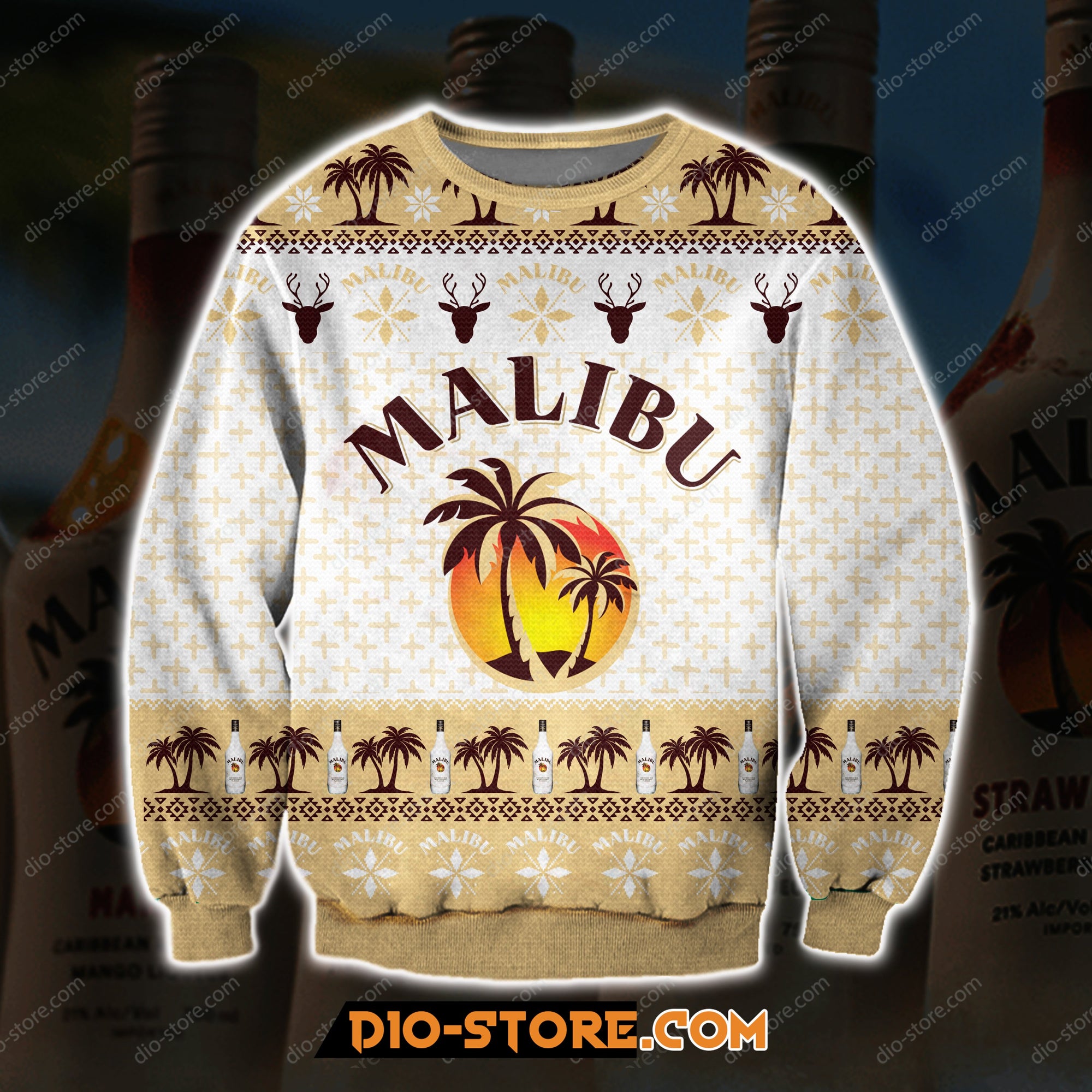 3D Print Knitting Pattern Malibu Rum Ugly Christmas Sweater Hoodie All Over Printed Cint10237 3D Print Knitting Pattern Malibu Rum Ugly Christmas Sweater Hoodie All Over Printed Cint10237