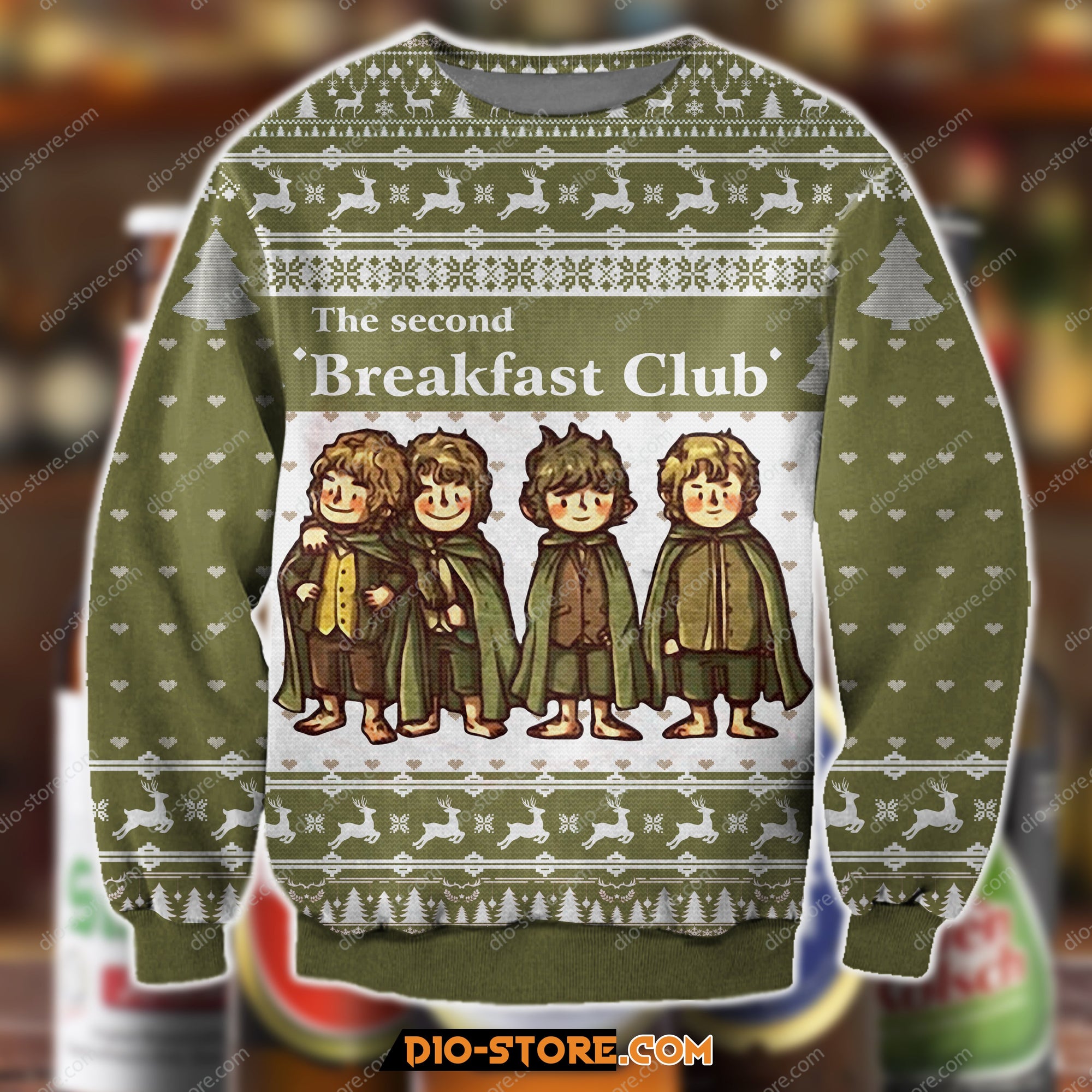 3D Print Knitting Pattern The Second Breakfast Club Ugly Christmas Sweater Hoodie All Over Printed Cint10254 3D Print Knitting Pattern The Second Breakfast Club Ugly Christmas Sweater Hoodie All Over Printed Cint10254