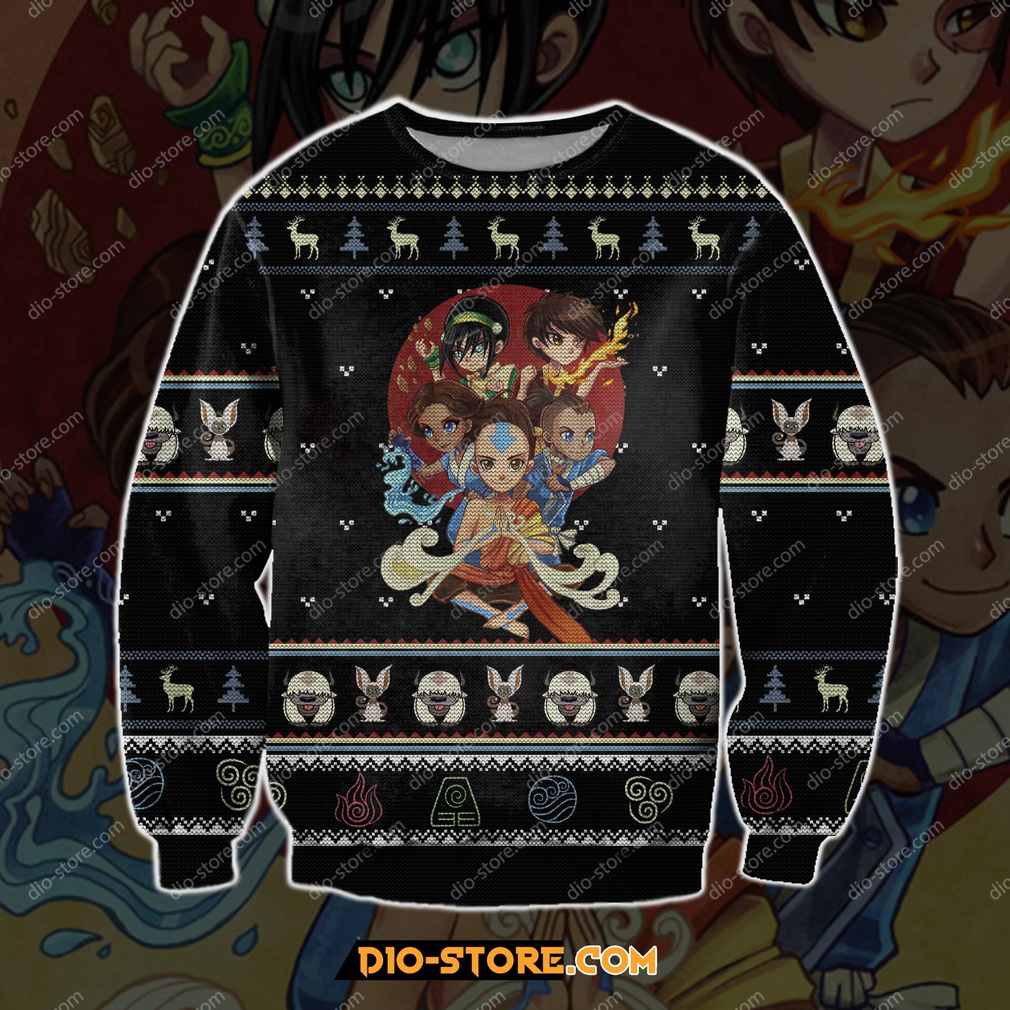 Avatar 3D Print Knitting Pattern Ugly Christmas Sweater Hoodie All Over Printed Cint10121