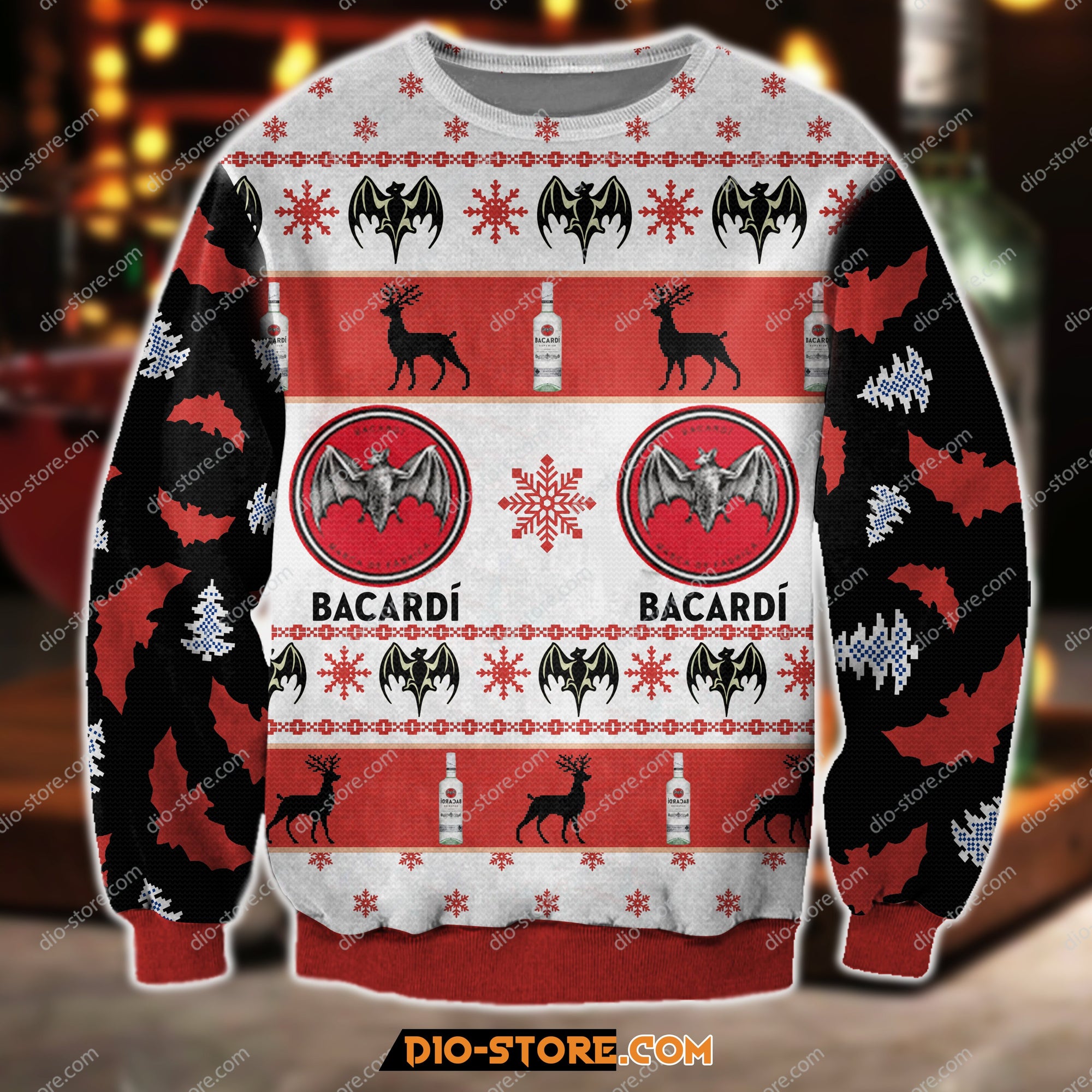 Bacardi Wine Knitting Pattern 3D Print Ugly Sweater Hoodie All Over Printed Cint10386 Bacardi Wine Knitting Pattern 3D Print Ugly Sweater Hoodie All Over Printed Cint10386