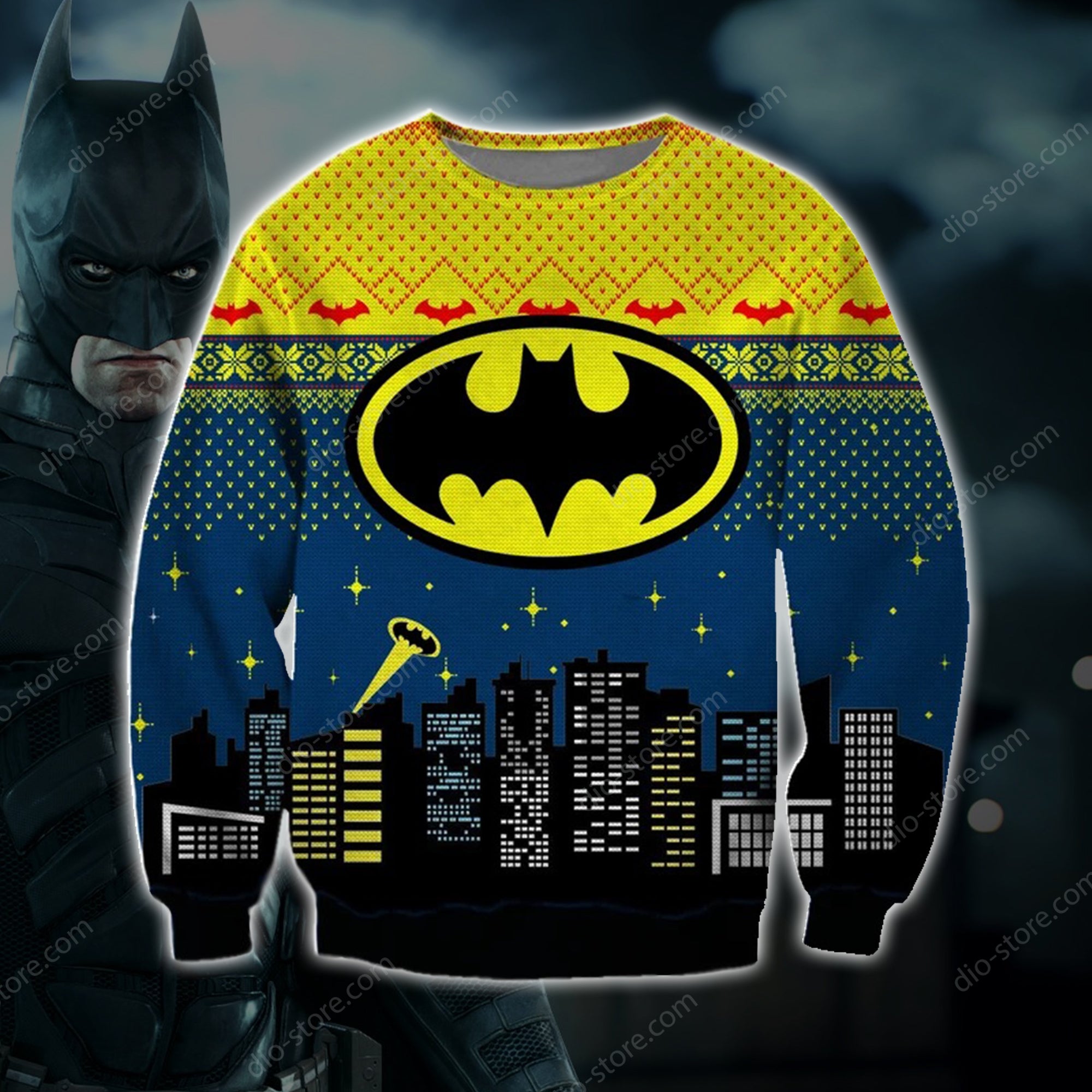 Batman 3D Print Ugly Christmas Sweater Hoodie All Over Printed Cint10673