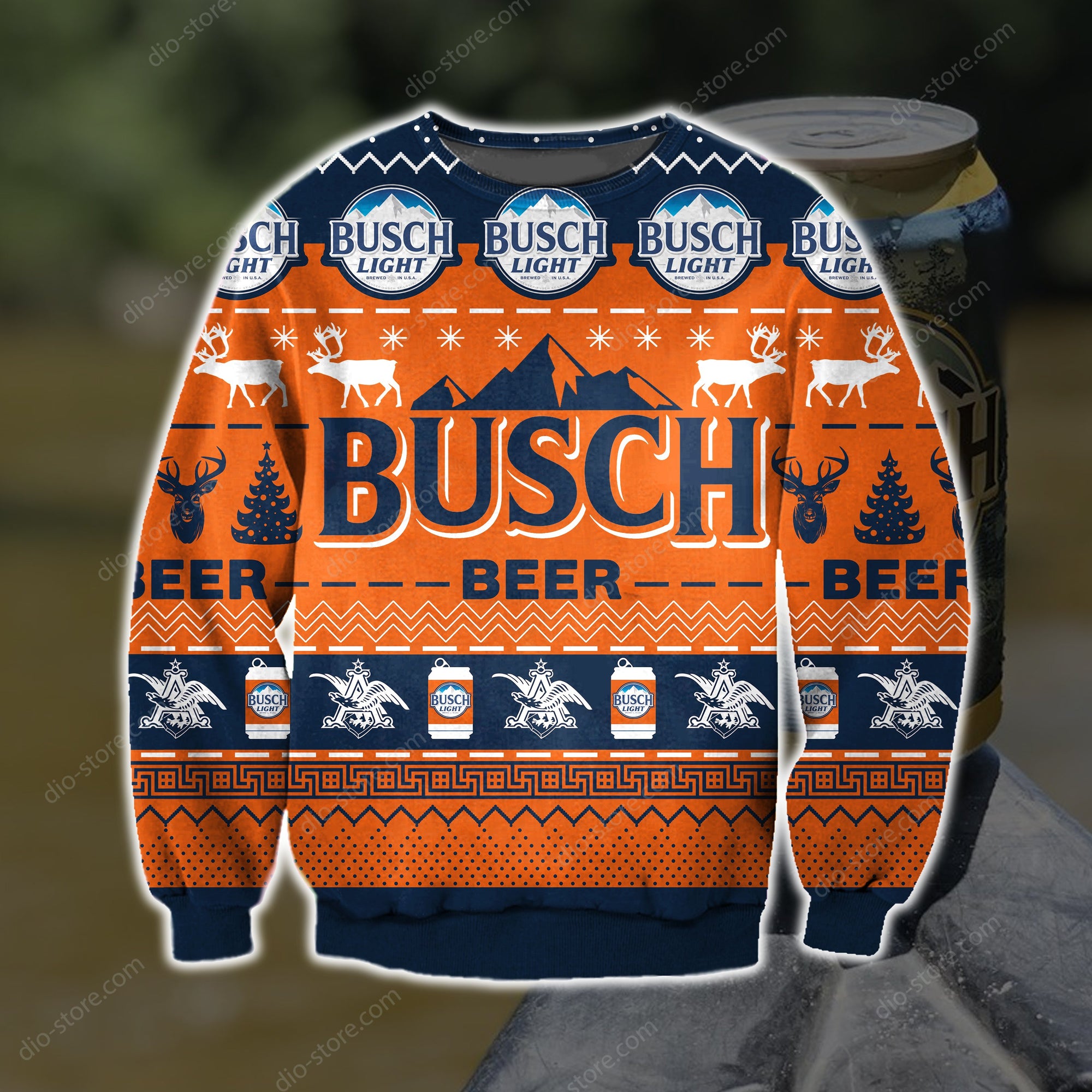 Busch Beer Knitting Pattern 3D Print Ugly Sweater Hoodie All Over Printed Cint10464 Busch Beer Knitting Pattern 3D Print Ugly Sweater Hoodie All Over Printed Cint10464