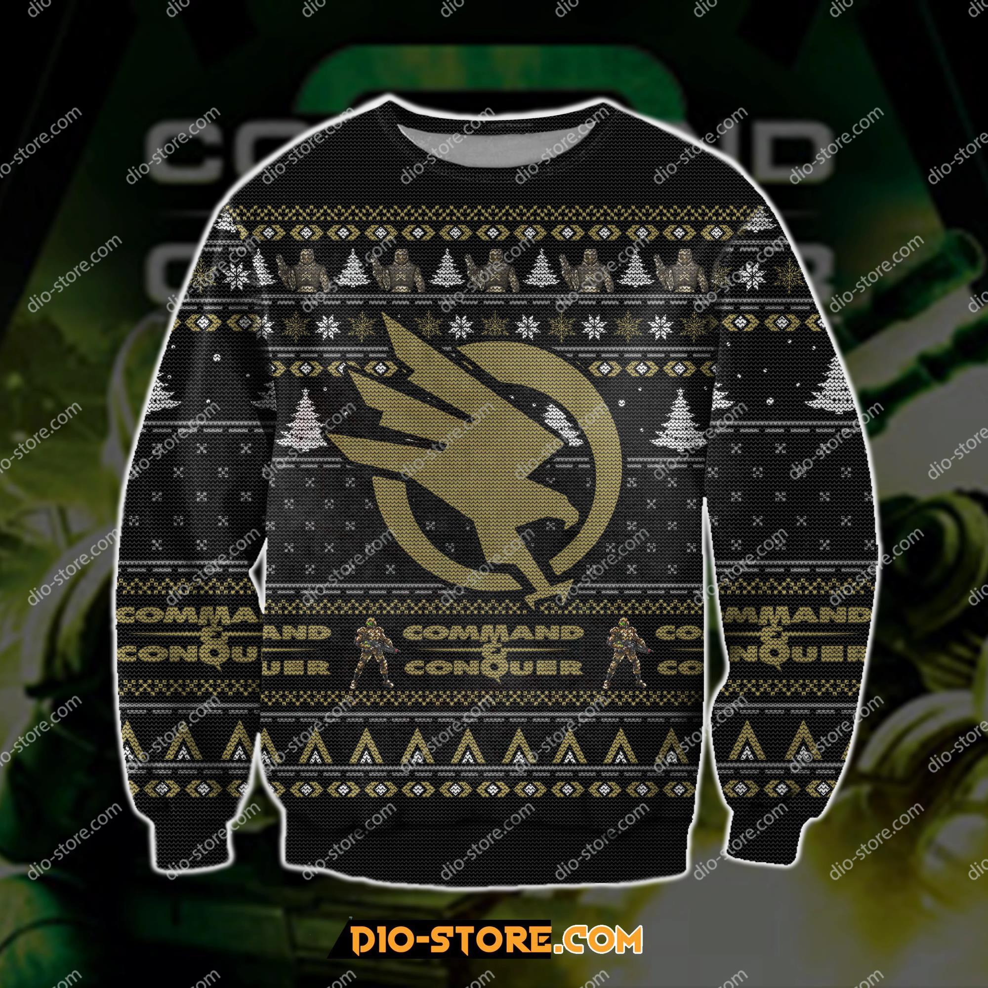 Command Conquer 3D Print Ugly Christmas Sweatshirt Hoodie All Over Printed Cint10158 Command Conquer 3D Print Ugly Christmas Sweatshirt Hoodie All Over Printed Cint10158
