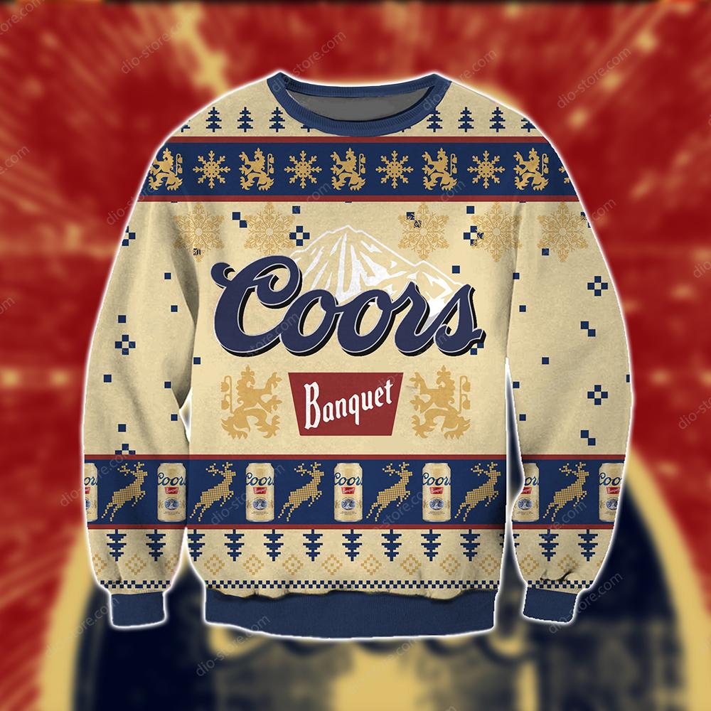 Coors Banquet Beer Knitting Pattern 3D Print Ugly Sweater Hoodie All Over Printed Cint10500 Coors Banquet Beer Knitting Pattern 3D Print Ugly Sweater Hoodie All Over Printed Cint10500
