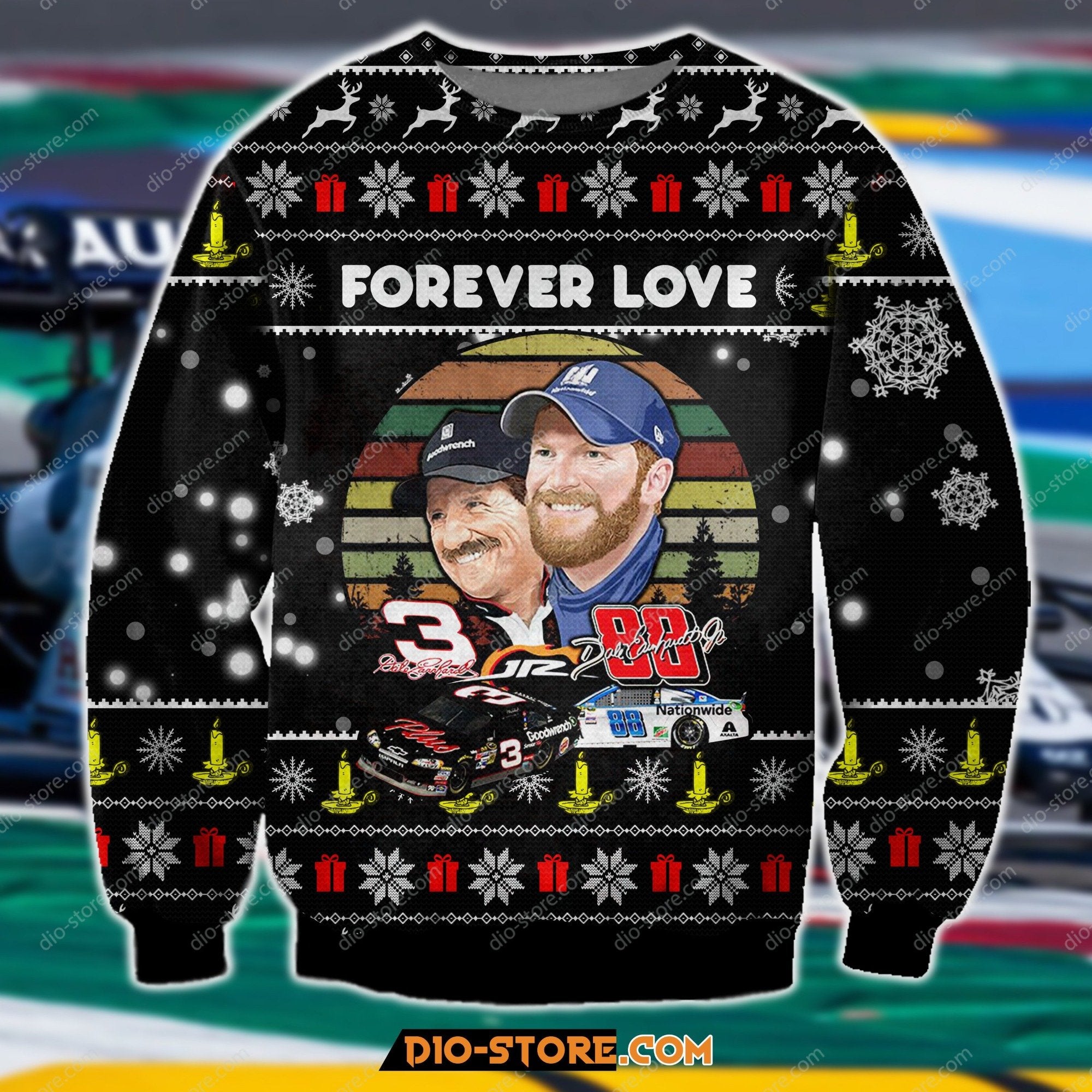 Dale Earnhardt Forever Love 3D Print Ugly Christmas Sweater Hoodie All Over Printed Cint10171