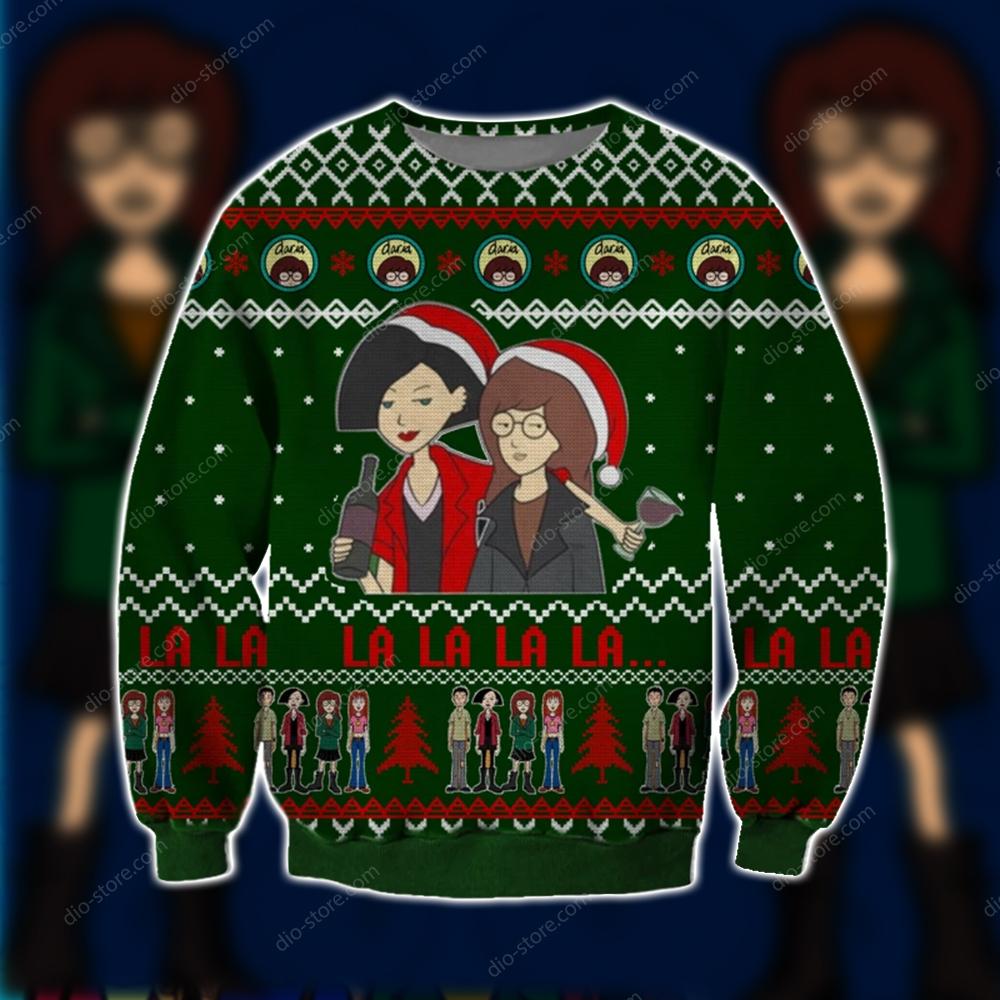 Daria 3D Knitting Pattern 3D Print Ugly Christmas Sweater Hoodie All Over Printed Cint10634