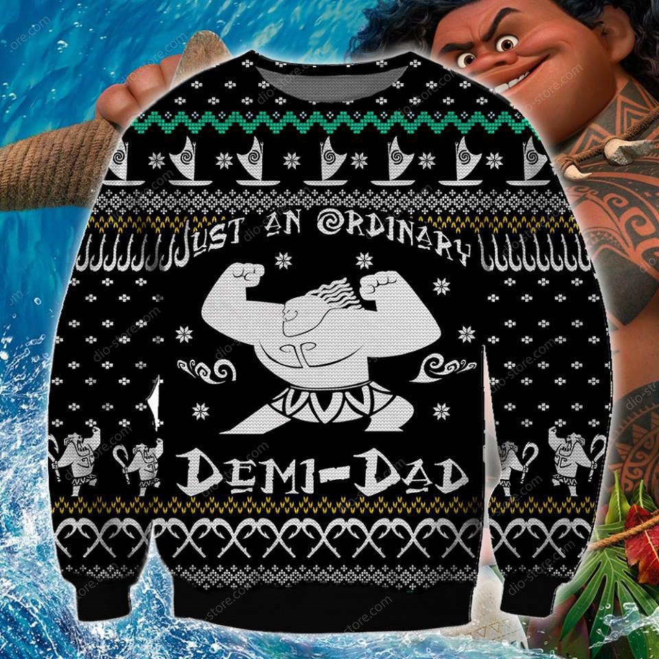 Demi Dad Knitting Pattern 3D Print Ugly Christmas Sweater Hoodie All Over Printed Cint10716 Demi Dad Knitting Pattern 3D Print Ugly Christmas Sweater Hoodie All Over Printed Cint10716