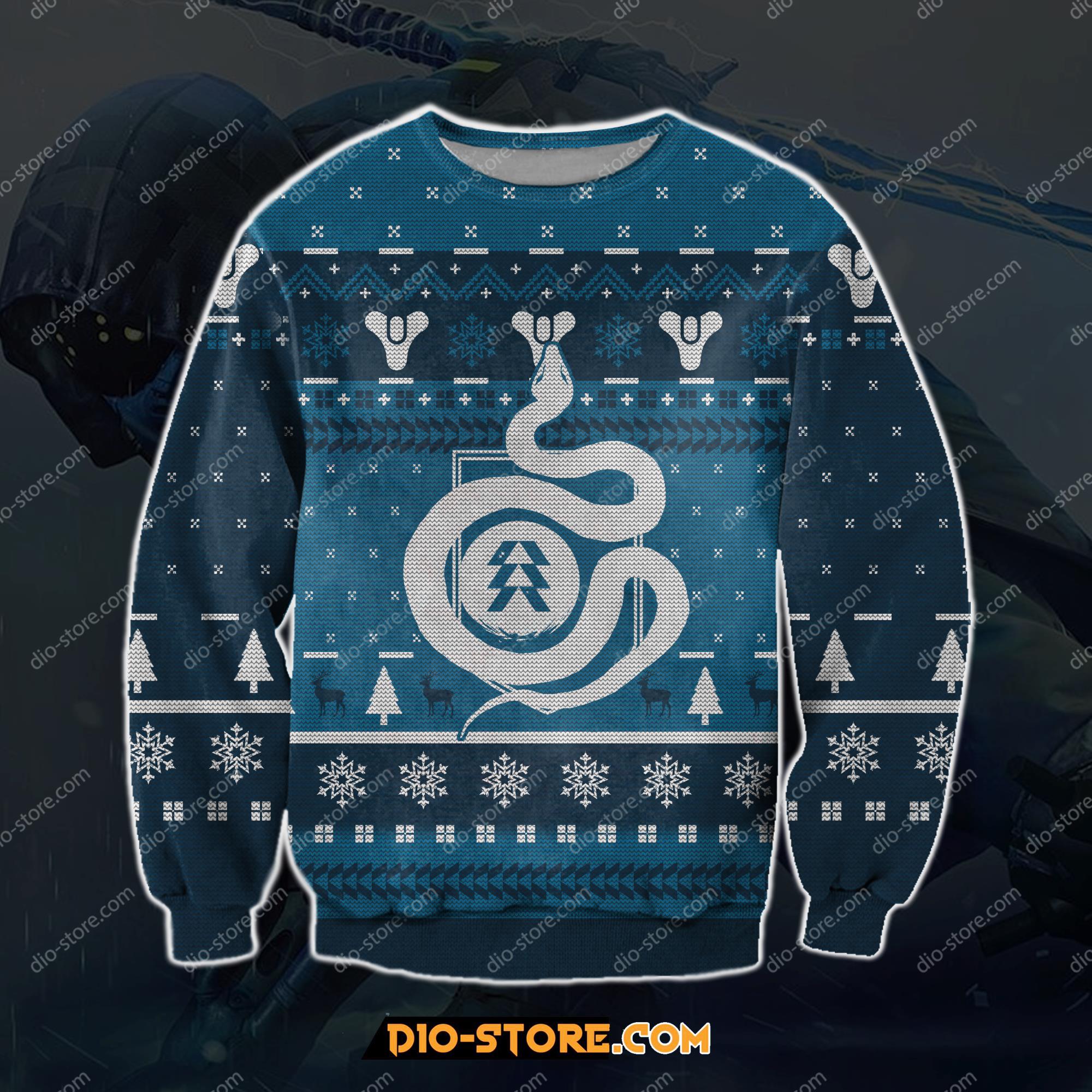 Destiny Hunter 3D Print Ugly Christmas Sweatshirt Hoodie All Over Printed Cint10117