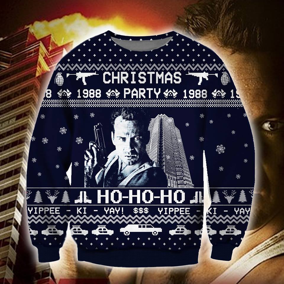 Die Hard Knitting Pattern 3D Print Ugly Christmas Sweater Hoodie All Over Printed Cint10721 Die Hard Knitting Pattern 3D Print Ugly Christmas Sweater Hoodie All Over Printed Cint10721