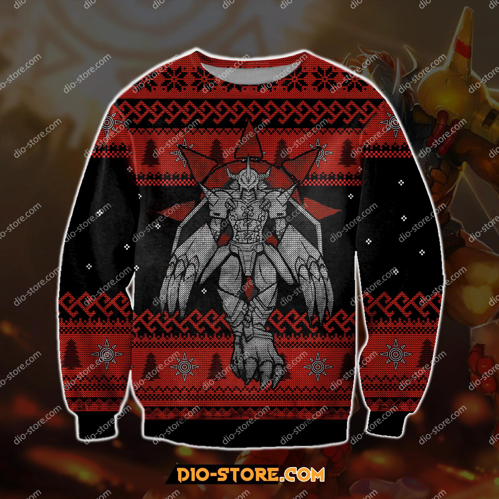 Digimon Wargreymon 3D Print Ugly Christmas Sweatshirt Hoodie All Over Printed Cint10156 Digimon Wargreymon 3D Print Ugly Christmas Sweatshirt Hoodie All Over Printed Cint10156