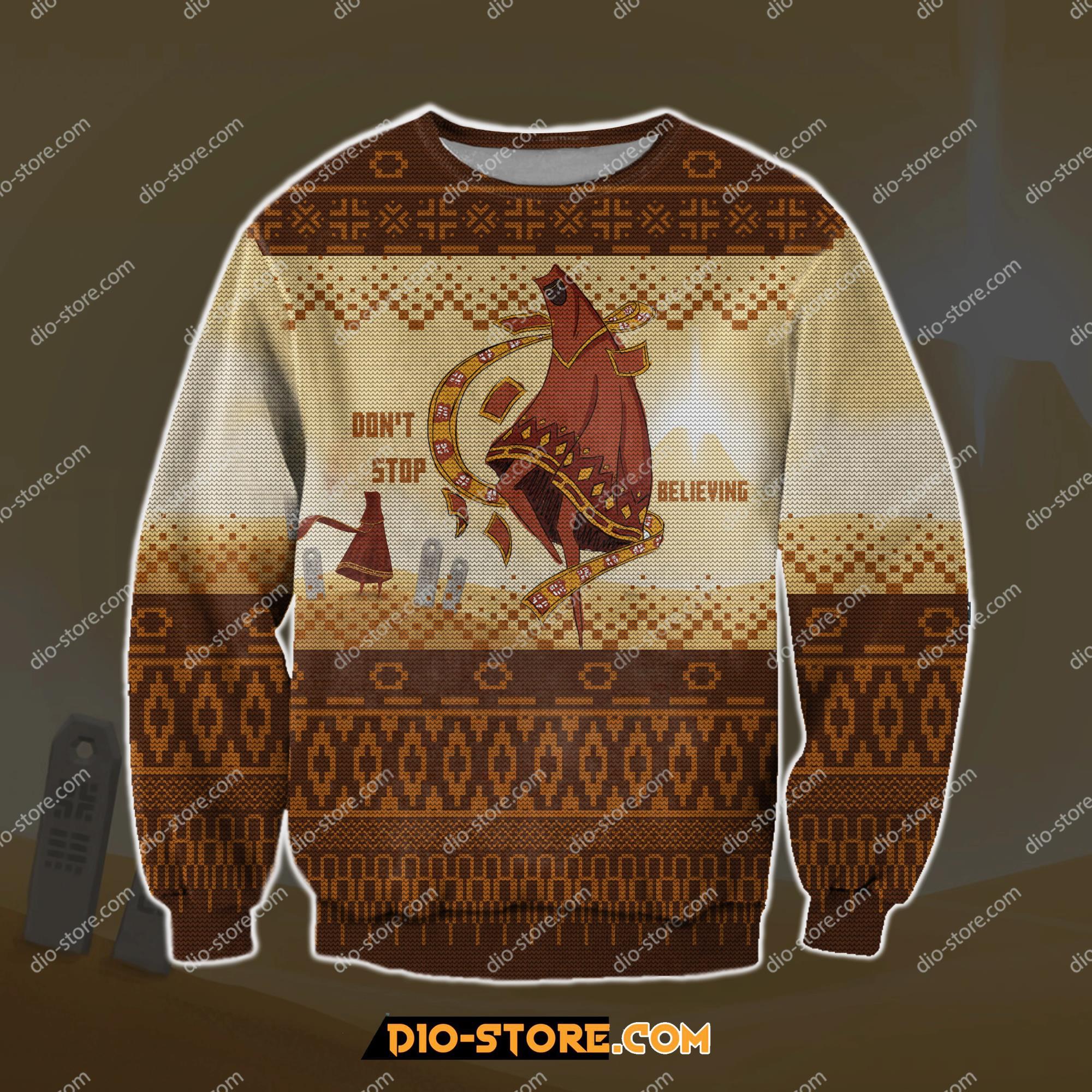 Dont Stop Believing 3D Print Ugly Christmas Sweatshirt Hoodie All Over Printed Cint10154