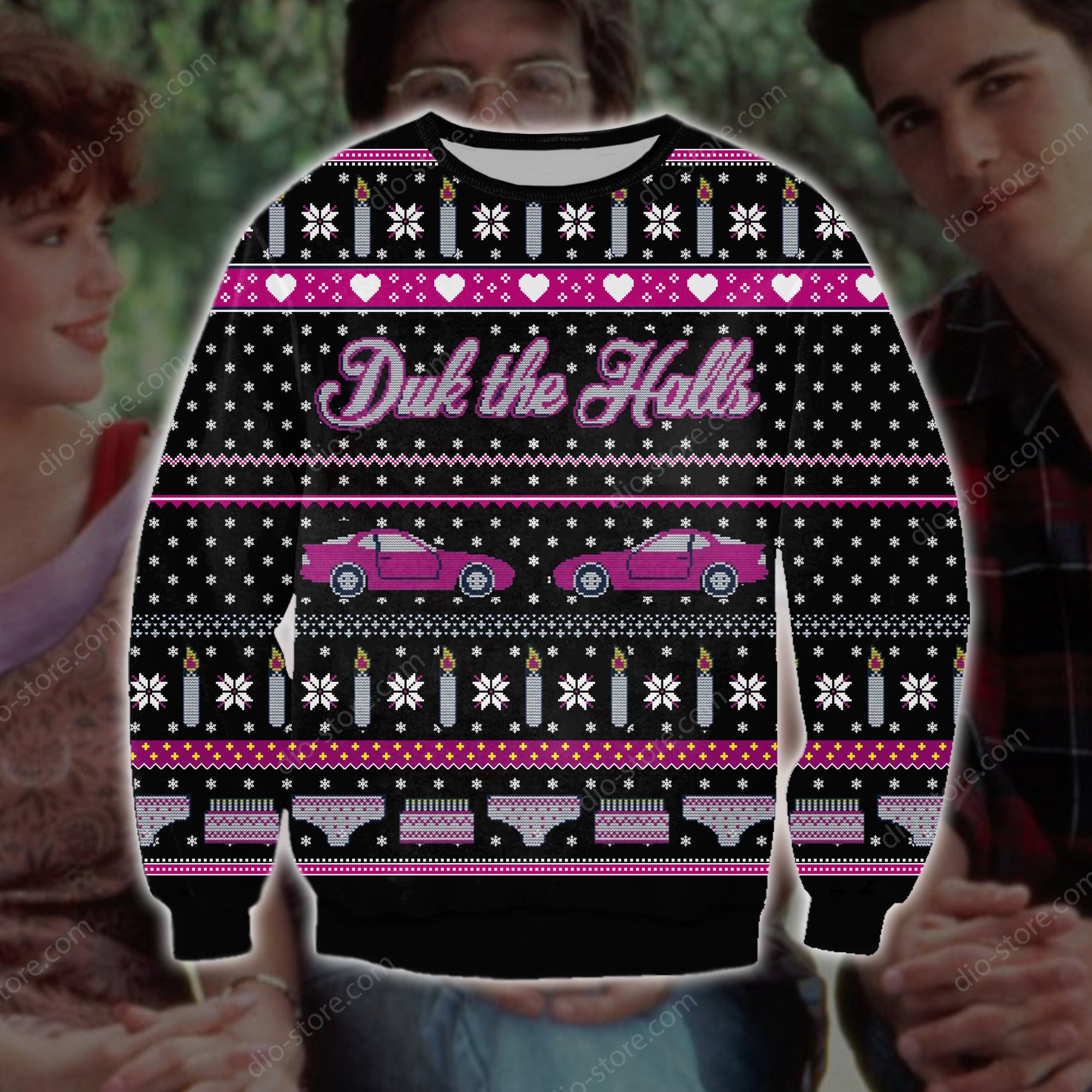 Drink The Halls Knitting Pattern 3D Print Ugly Sweater Hoodie All Over Printed Cint10476