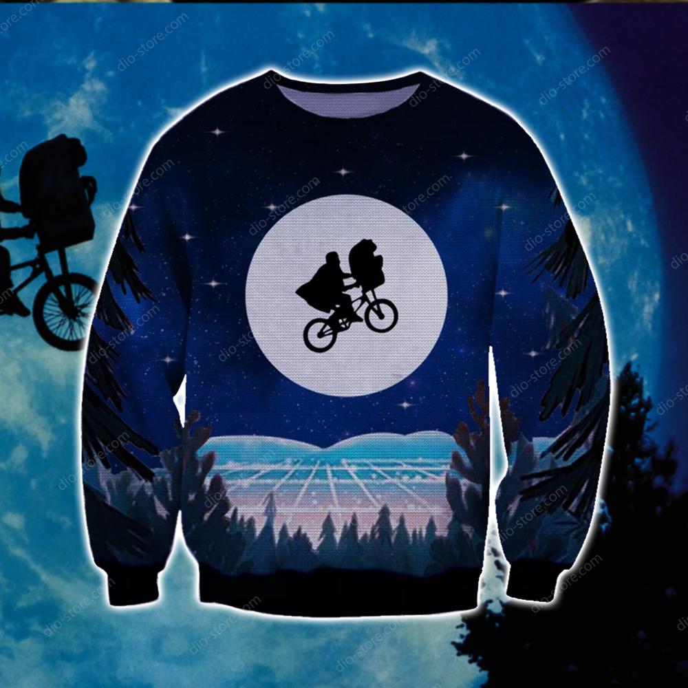 Et The Extra Terrestrial Knitting Pattern 3D Print Ugly Christmas Sweater Hoodie All Over Printed Cint10661 Et The Extra Terrestrial Knitting Pattern 3D Print Ugly Christmas Sweater Hoodie All Over Printed Cint10661