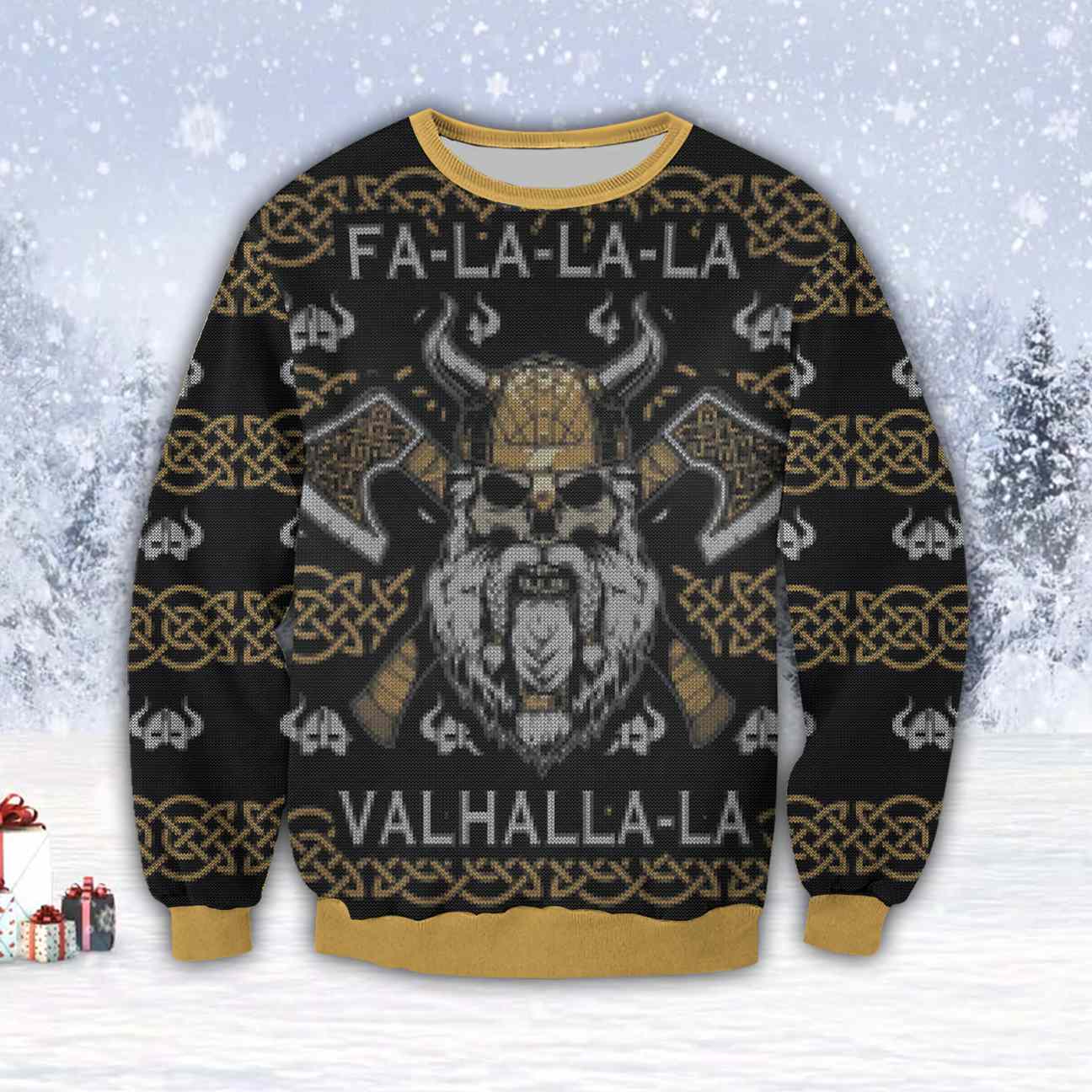 Fa-La-La-La Viking 3D All Over Print Ugly Christmas Sweater Hoodie All Over Printed Cint10352 Fa-La-La-La Viking 3D All Over Print Ugly Christmas Sweater Hoodie All Over Printed Cint10352
