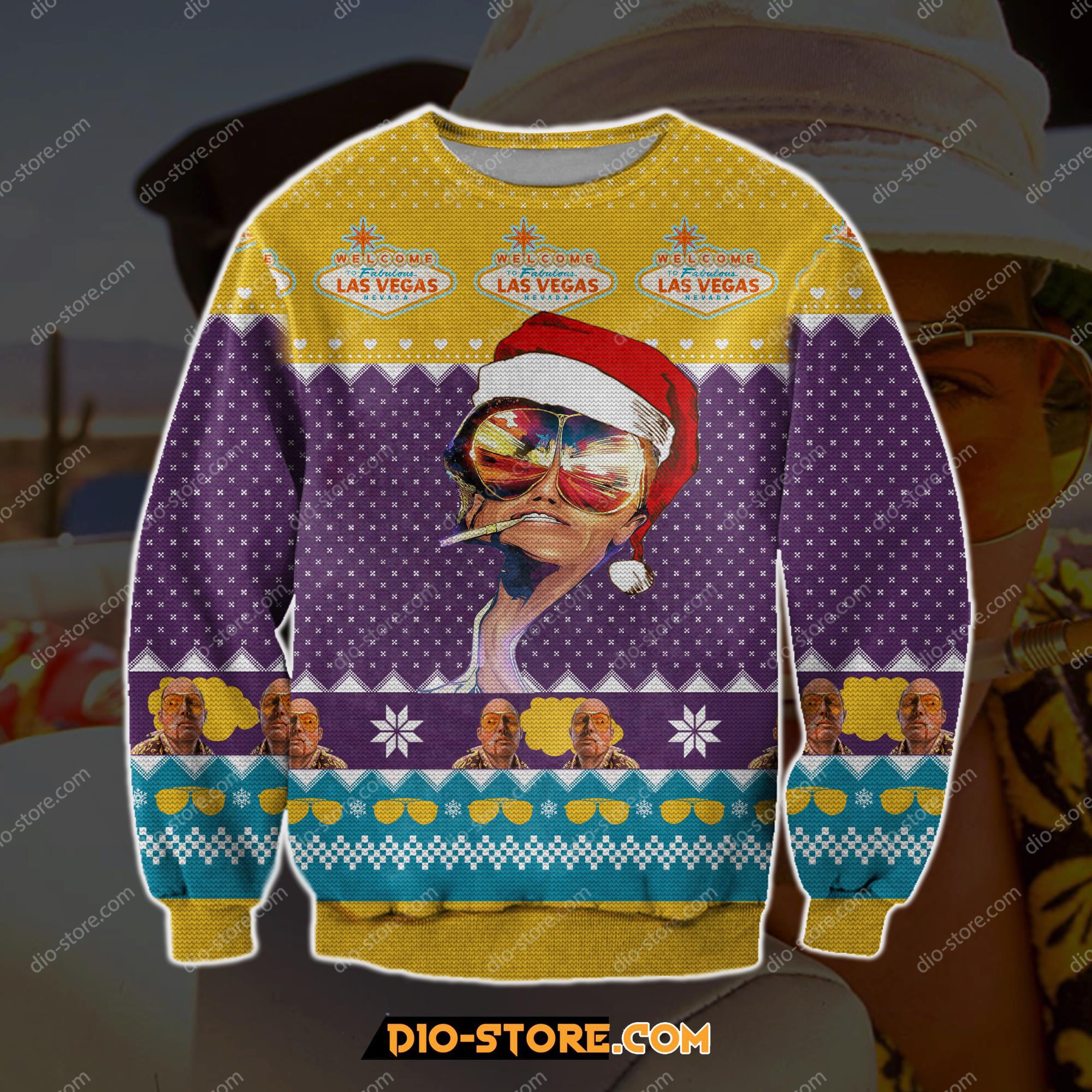 Fabulous Las Vegas 3D Print Ugly Christmas Sweatshirt Hoodie All Over Printed Cint10124