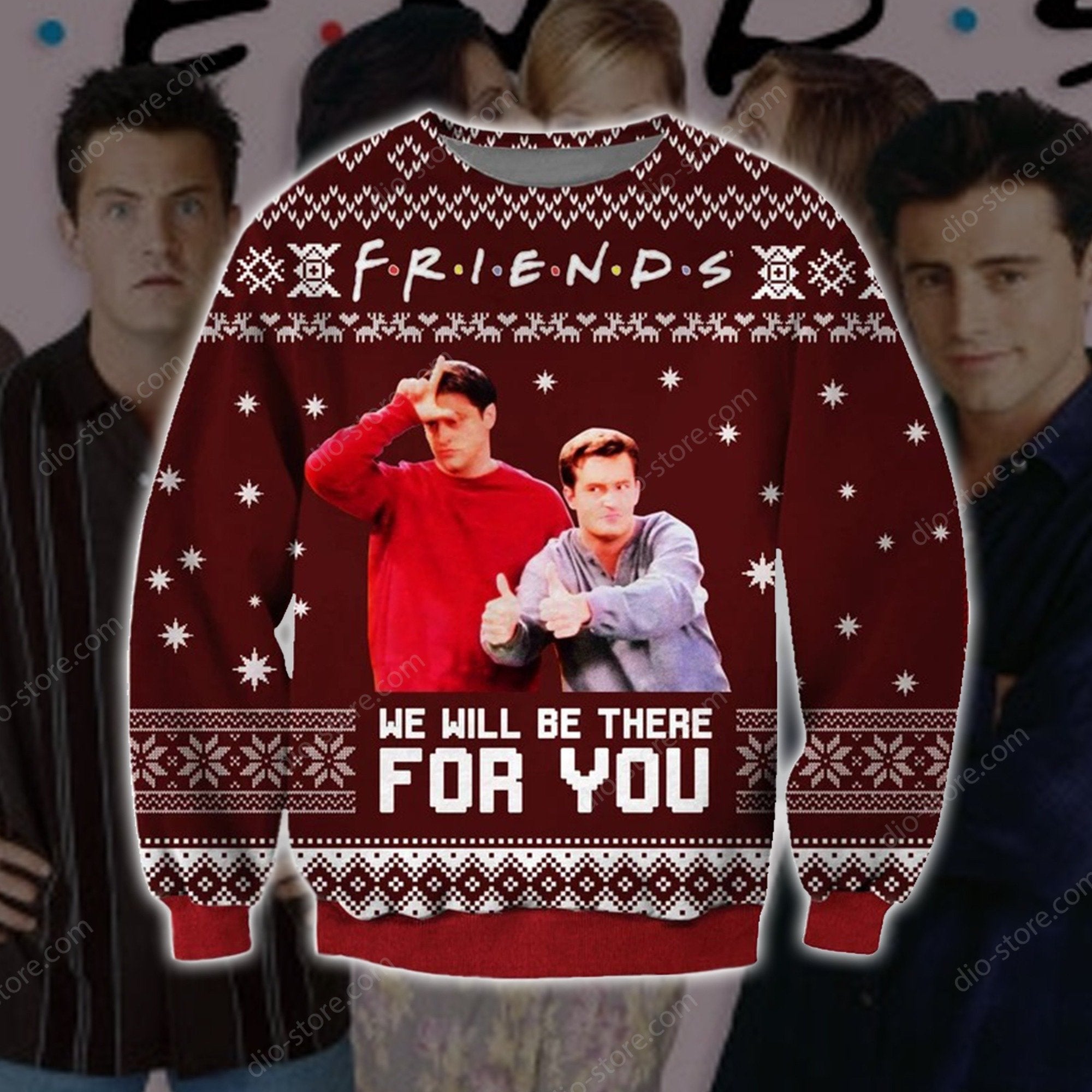 Friends Knitting Pattern 3D Print Ugly Christmas Sweater Hoodie All Over Printed Cint10705