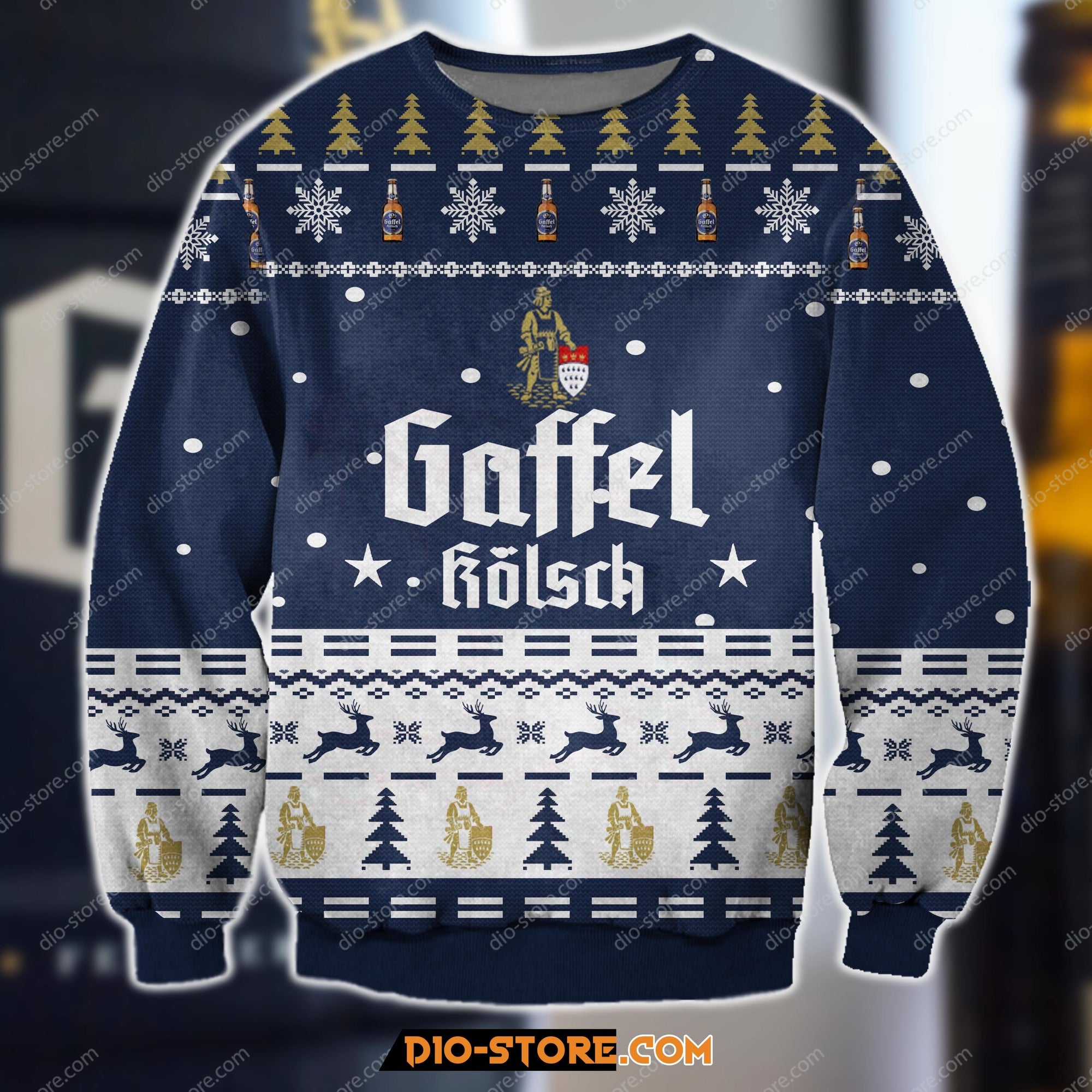 Gaffel Kolsch Beer 3D All Over Print Ugly Christmas Sweatshirt Hoodie All Over Printed Cint10269