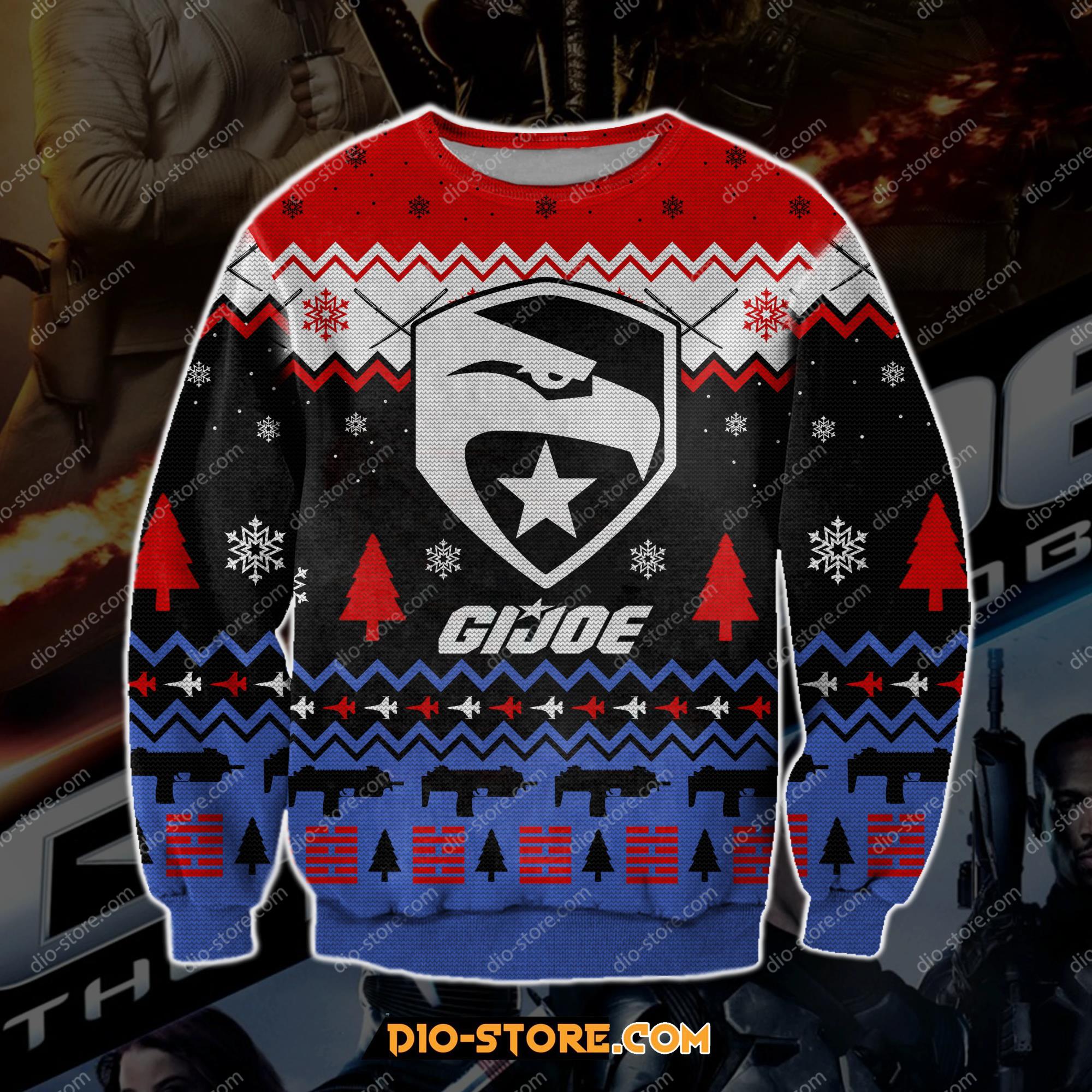 Gijoe Cobra 3D Print Knitting Pattern Ugly Christmas Sweater Hoodie All Over Printed Cint10111 Gijoe Cobra 3D Print Knitting Pattern Ugly Christmas Sweater Hoodie All Over Printed Cint10111