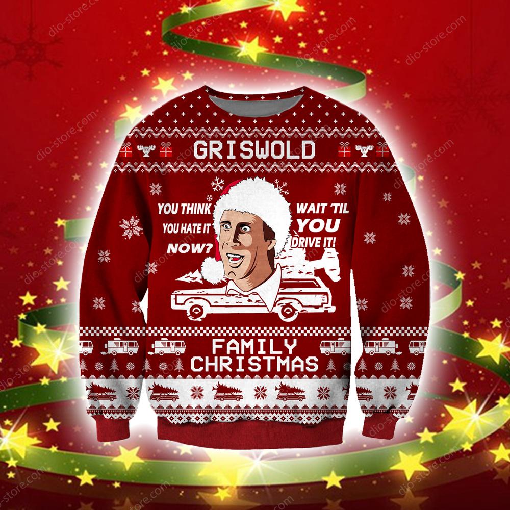 Griswold Family Christmas Knitting Pattern 3D Print Ugly Christmas Sweater Hoodie All Over Printed Cint10720 Griswold Family Christmas Knitting Pattern 3D Print Ugly Christmas Sweater Hoodie All Over Printed Cint10720