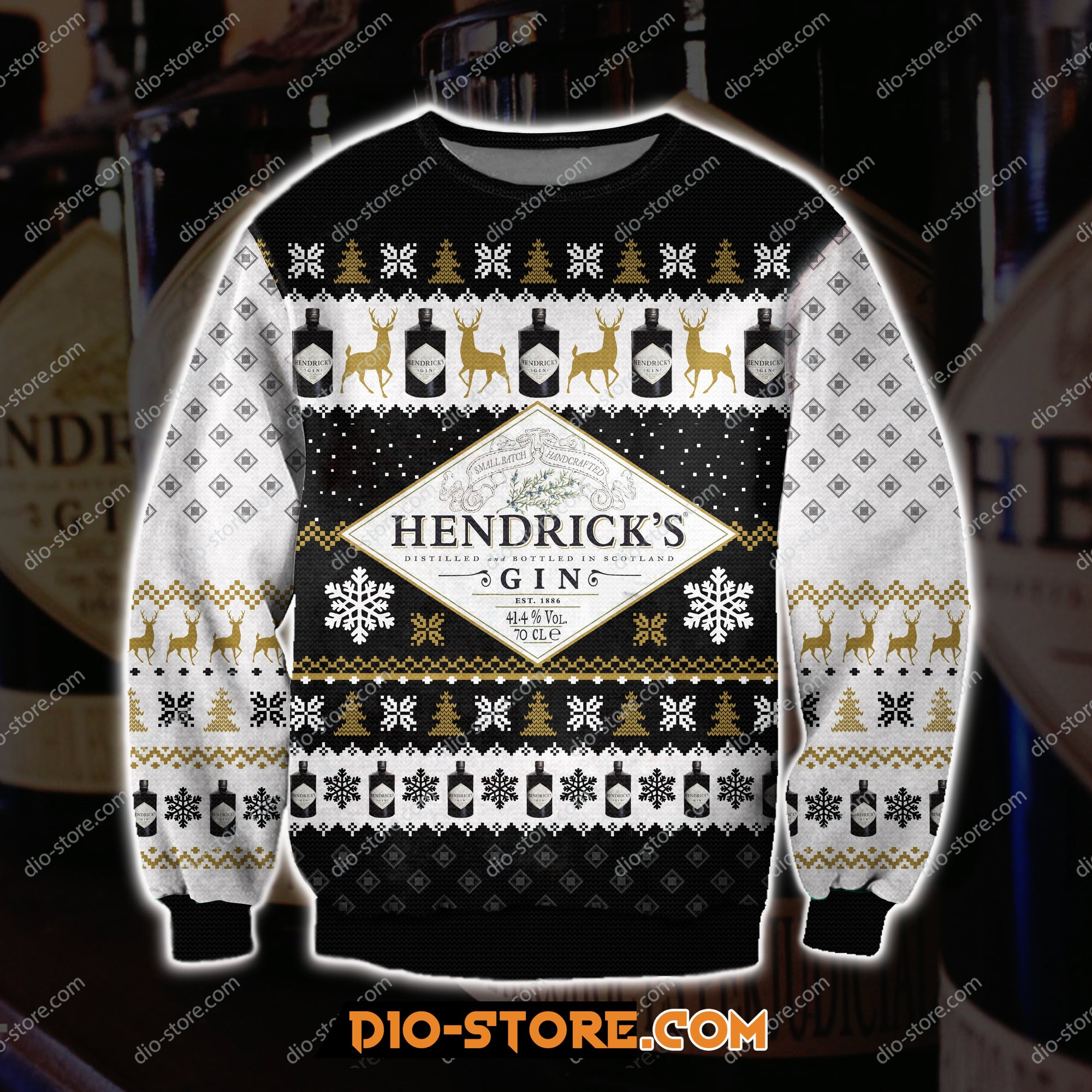 Hendricks Gin Wine Knitting Pattern 3D Print Ugly Sweatshirt Hoodie All Over Printed Cint10430