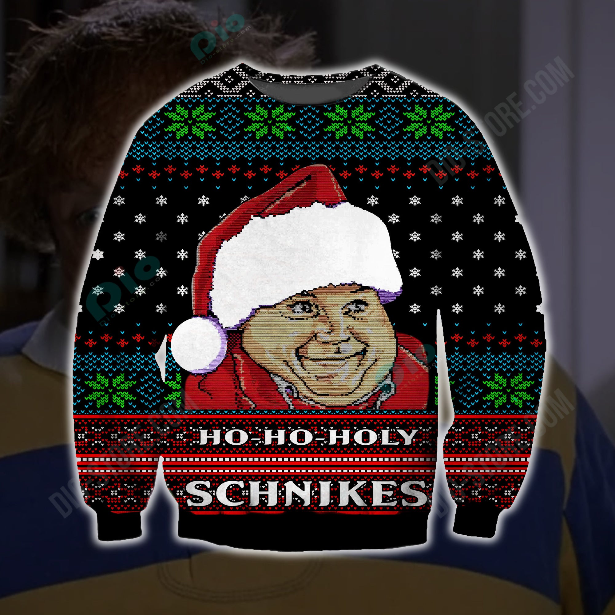 Ho Ho Holy Schnikes Knitting Pattern 3D Print Ugly Sweater Hoodie All Over Printed Cint10553
