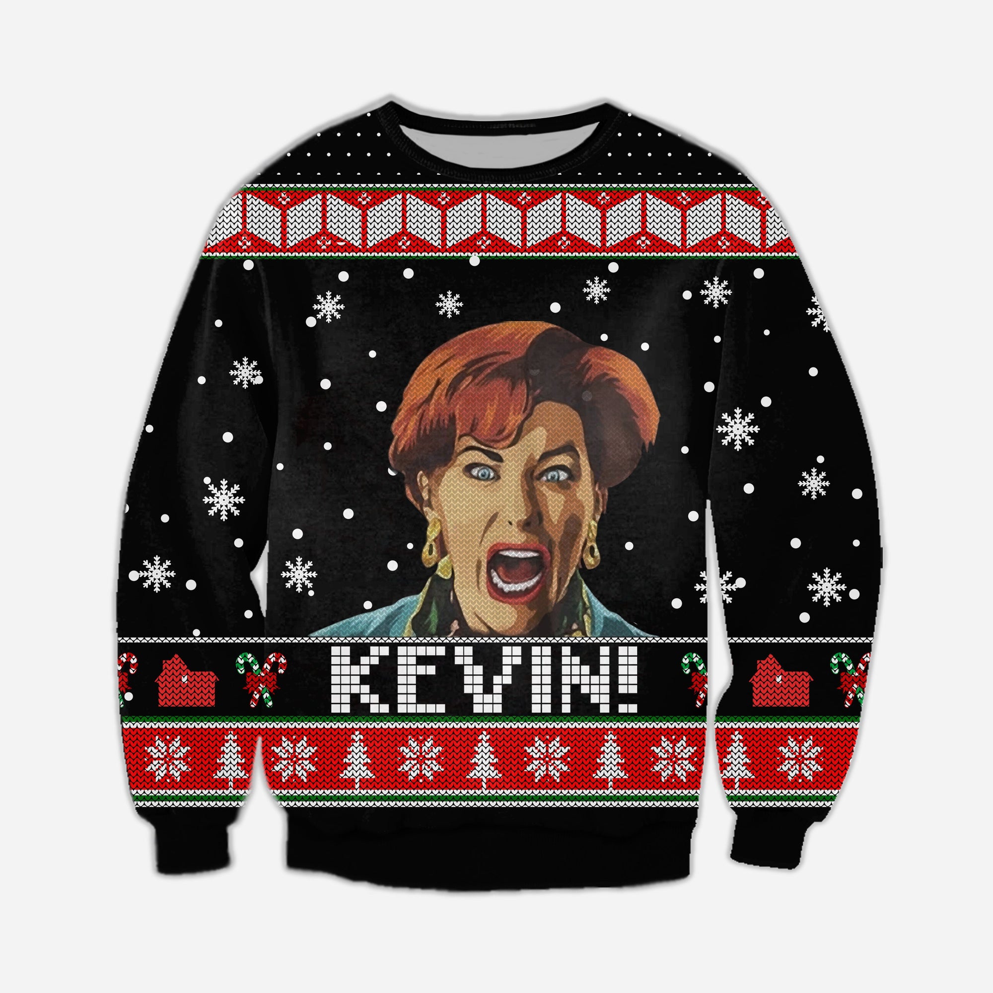 Home Alone Knitting Pattern 3D Print Ugly Sweater Hoodie All Over Printed Cint10566