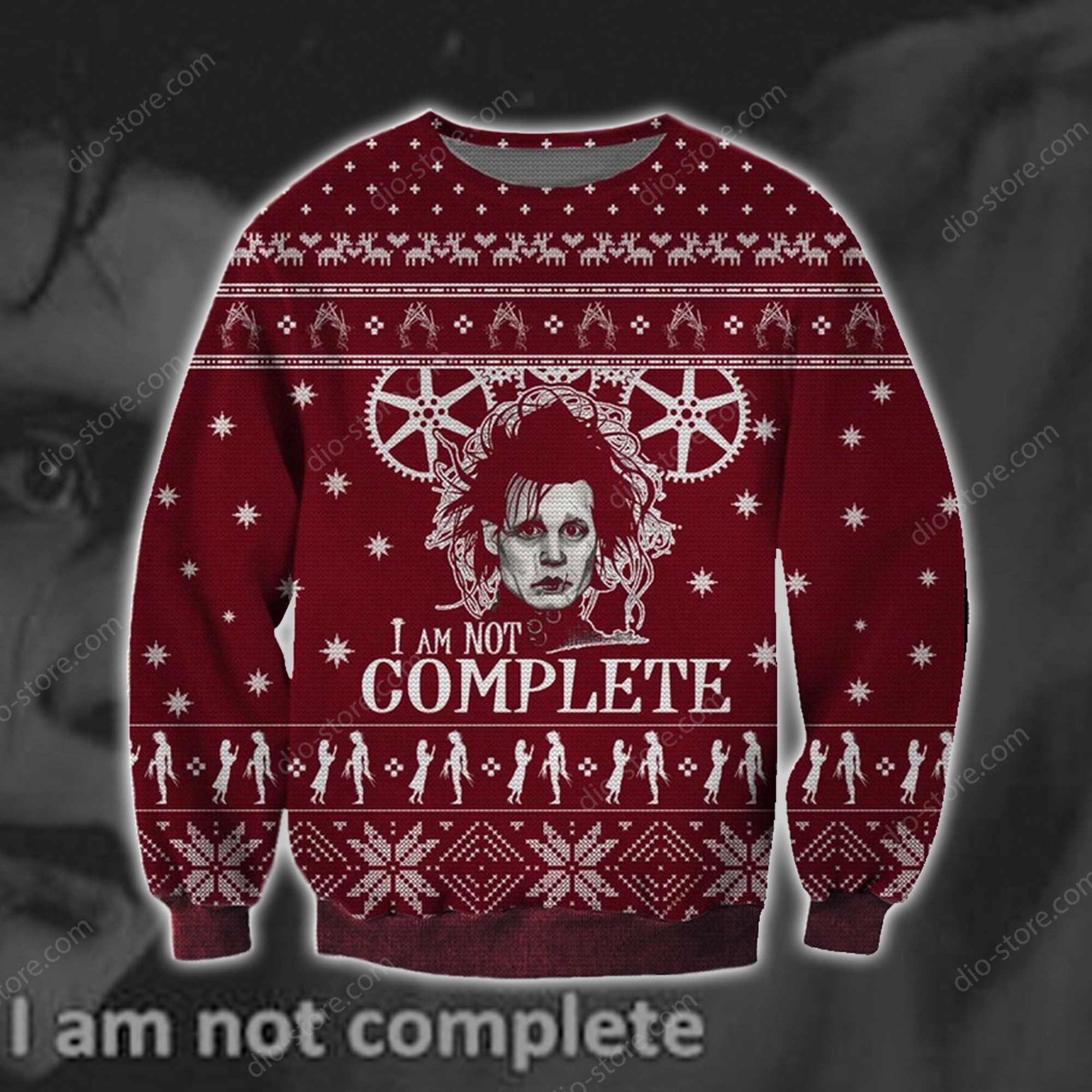 I Am Not Complete Knitting Pattern 3D Print Ugly Christmas Sweater Hoodie All Over Printed Cint10695