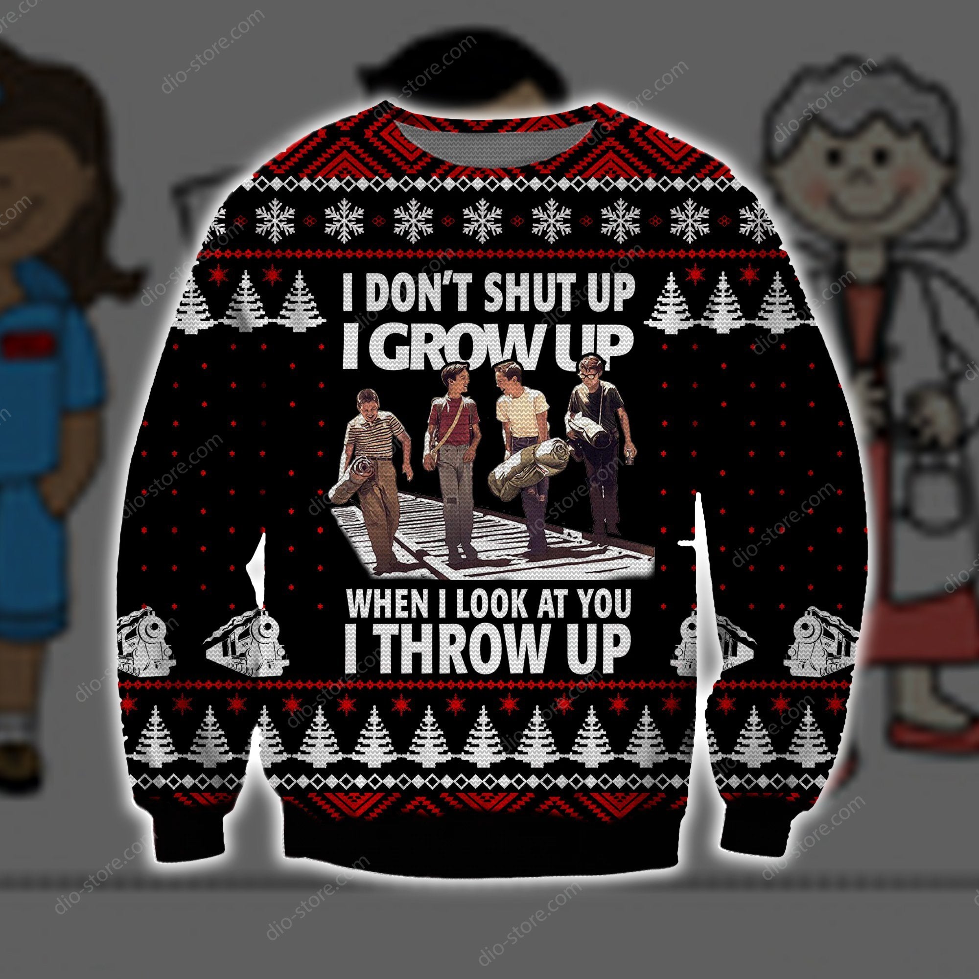 I Grow Up I Throw Up 3D Print Ugly Christmas Sweater Hoodie All Over Printed Cint10641