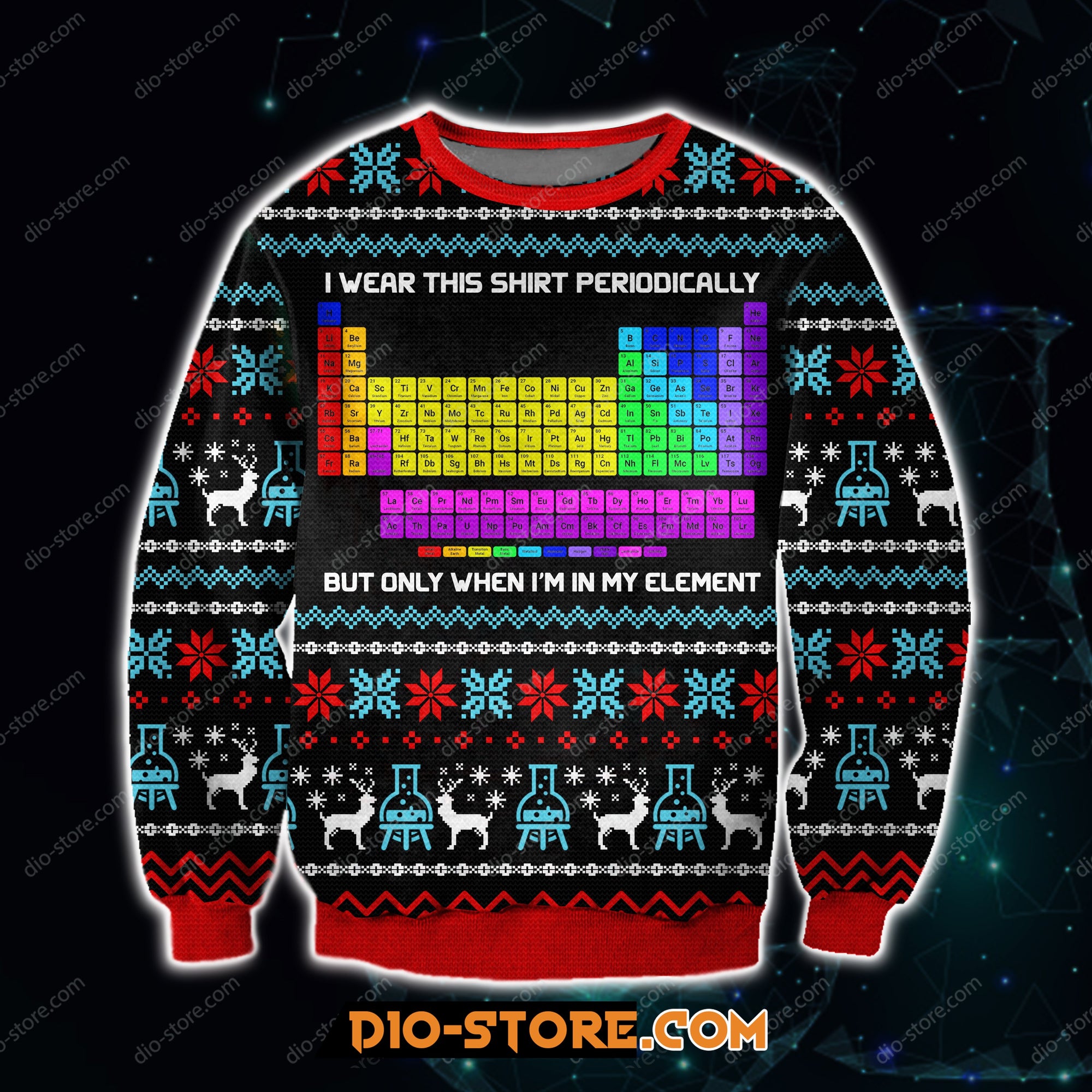 I Wear This Shirt Periodically 3D Print Ugly Christmas Sweater Hoodie All Over Printed Cint10138
