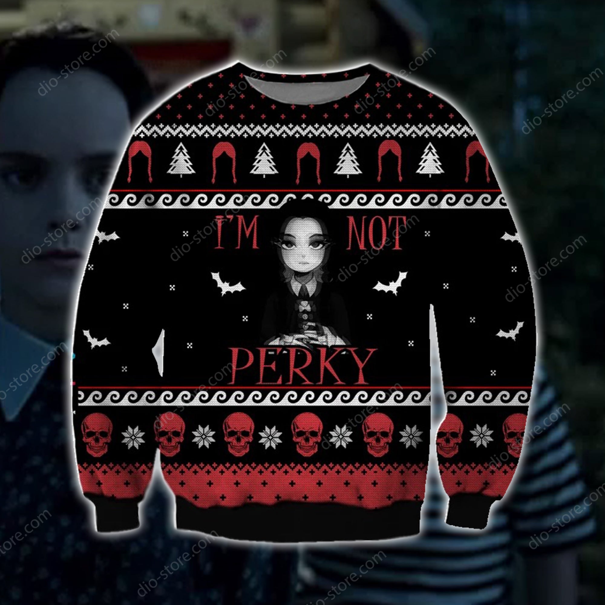 Im Not Perky Knitting Pattern 3D Print Ugly Christmas Sweater Hoodie All Over Printed Cint10672 Im Not Perky Knitting Pattern 3D Print Ugly Christmas Sweater Hoodie All Over Printed Cint10672