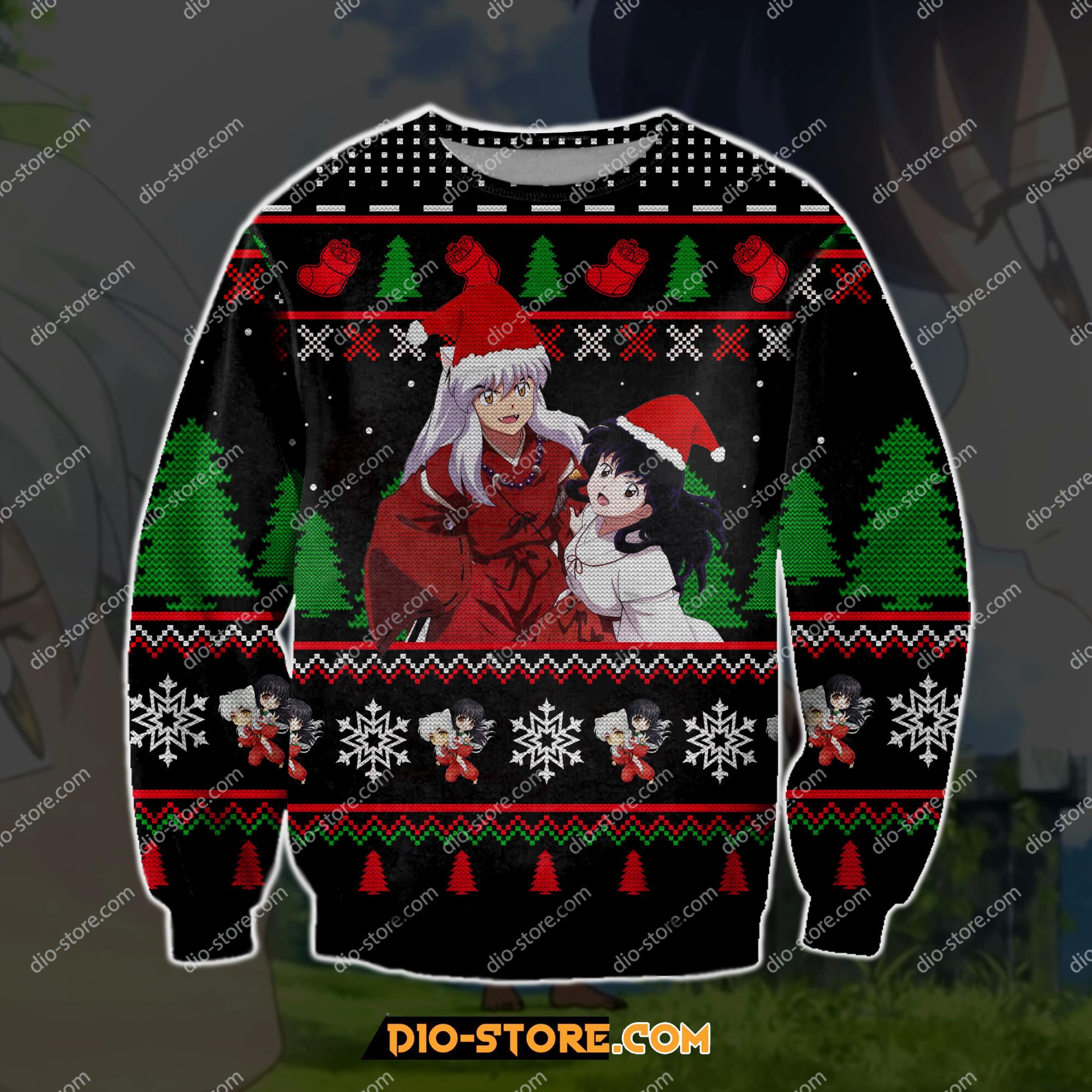 Inuyasha Manga 3D Knitting Pattern Print Ugly Christmas Sweatshirt Hoodie All Over Printed Cint10200 Inuyasha Manga 3D Knitting Pattern Print Ugly Christmas Sweatshirt Hoodie All Over Printed Cint10200