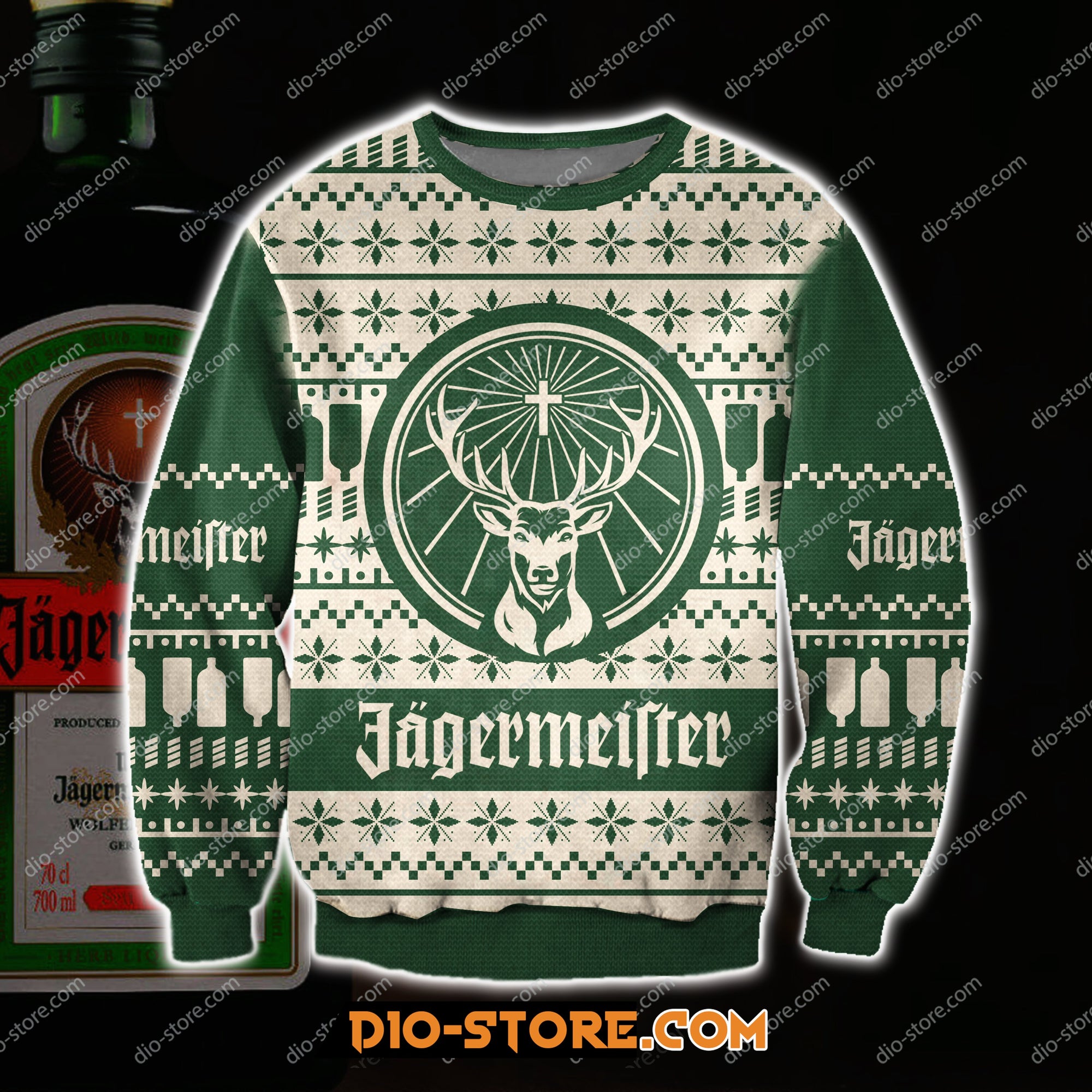 Jagermeister Knitting Pattern 3D Print Ugly Sweatshirt 1 Hoodie All Over Printed Cint10440 Jagermeister Knitting Pattern 3D Print Ugly Sweatshirt 1 Hoodie All Over Printed Cint10440