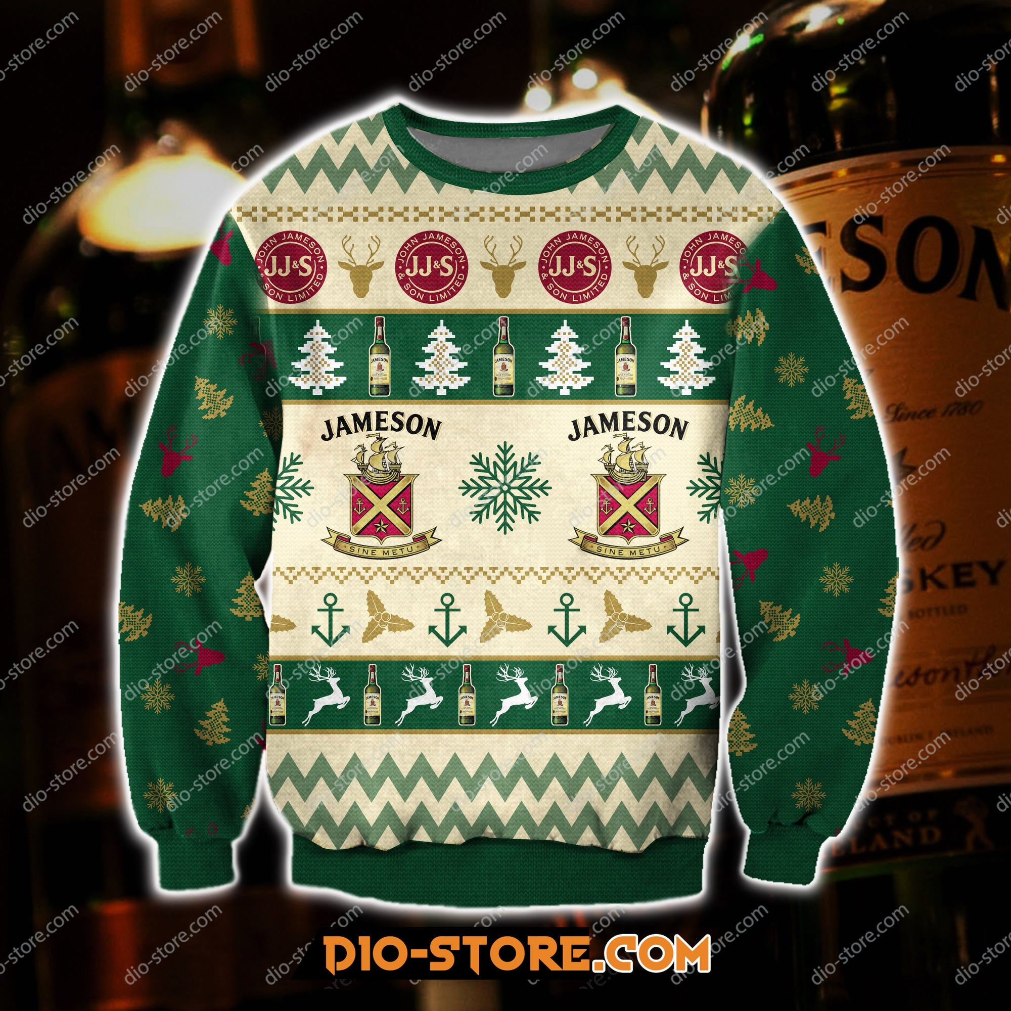 Jameson Whiskey Knitting Pattern 3D Print Ugly Sweater Hoodie All Over Printed Cint10439 Jameson Whiskey Knitting Pattern 3D Print Ugly Sweater Hoodie All Over Printed Cint10439
