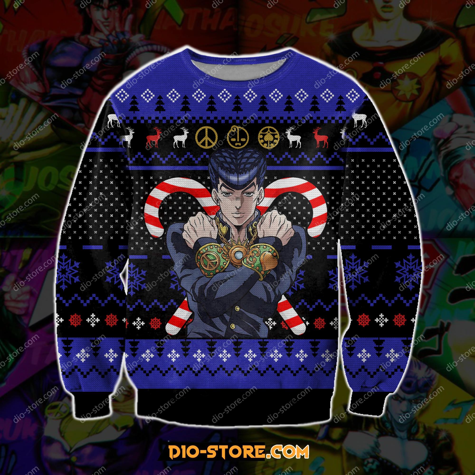 Jojos Bizzare 3D Print Ugly Christmas Sweatshirt Hoodie All Over Printed Cint10106