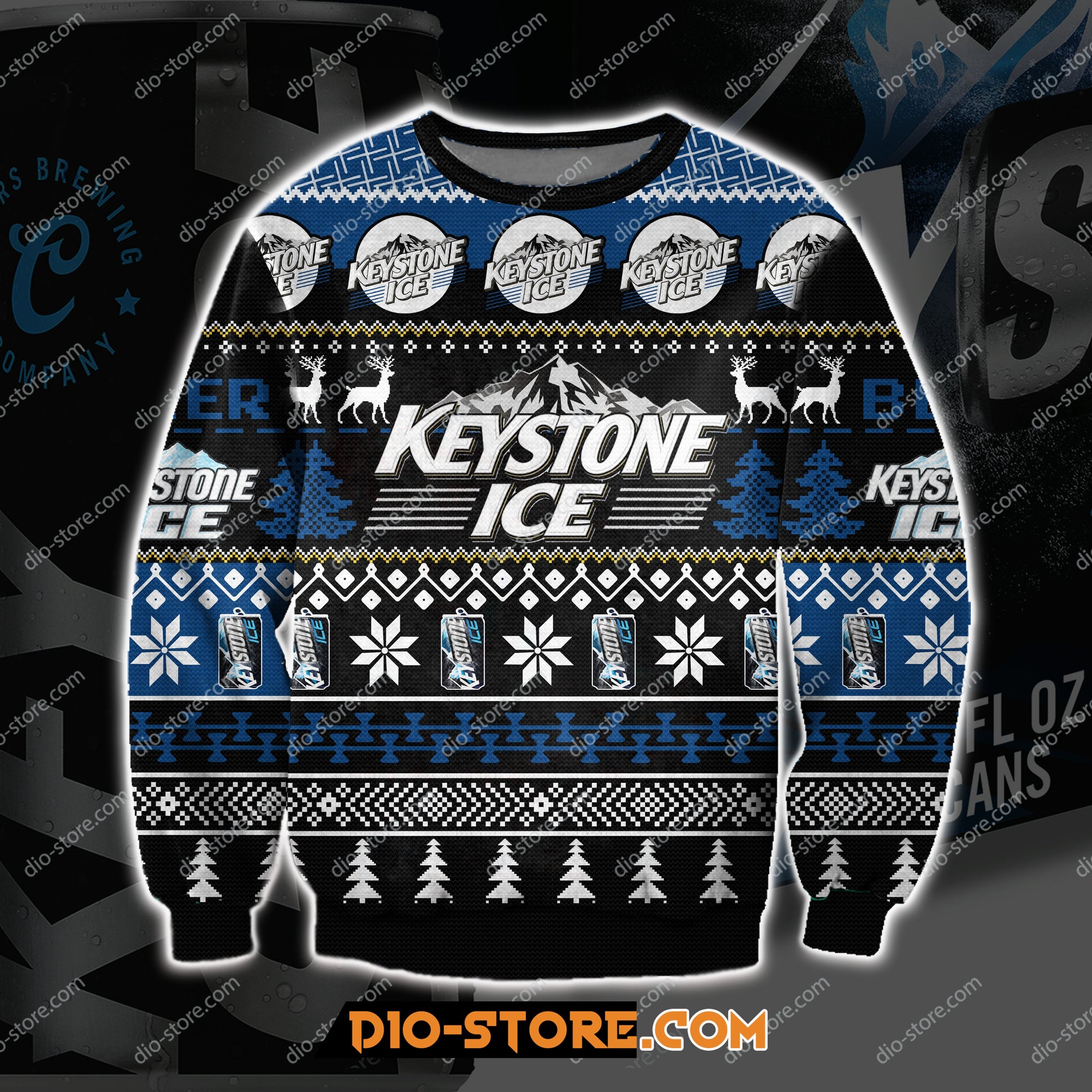 Keystone Ice Beer 3D Print Ugly Sweatshirt Hoodie All Over Printed Cint10437