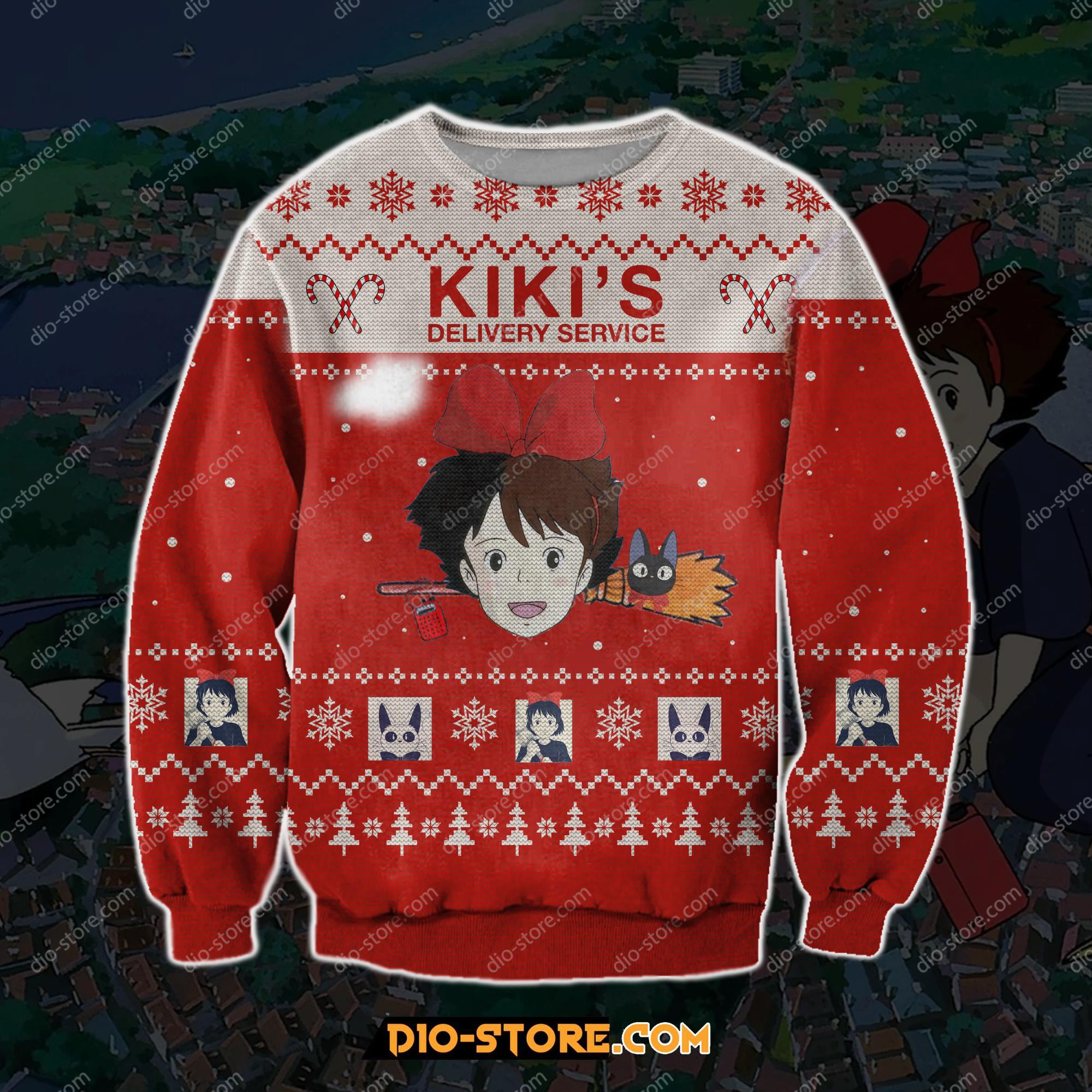 Kikis Delivery Service 3D Print Ugly Christmas Sweater Hoodie All Over Printed Cint10105
