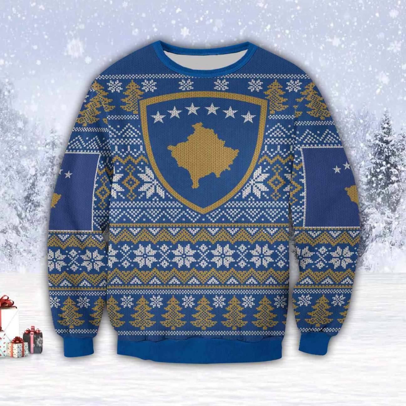 Kosovo 3D All Over Print Ugly Christmas Sweater Hoodie All Over Printed Cint10366 Kosovo 3D All Over Print Ugly Christmas Sweater Hoodie All Over Printed Cint10366