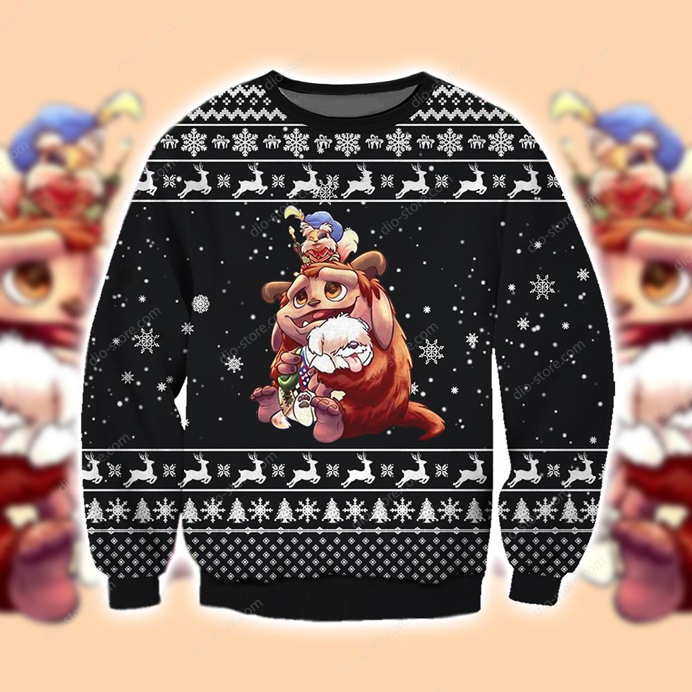 Labyrinth Knitting Pattern 3D Print Ugly Sweater Hoodie All Over Printed Cint10536 Labyrinth Knitting Pattern 3D Print Ugly Sweater Hoodie All Over Printed Cint10536